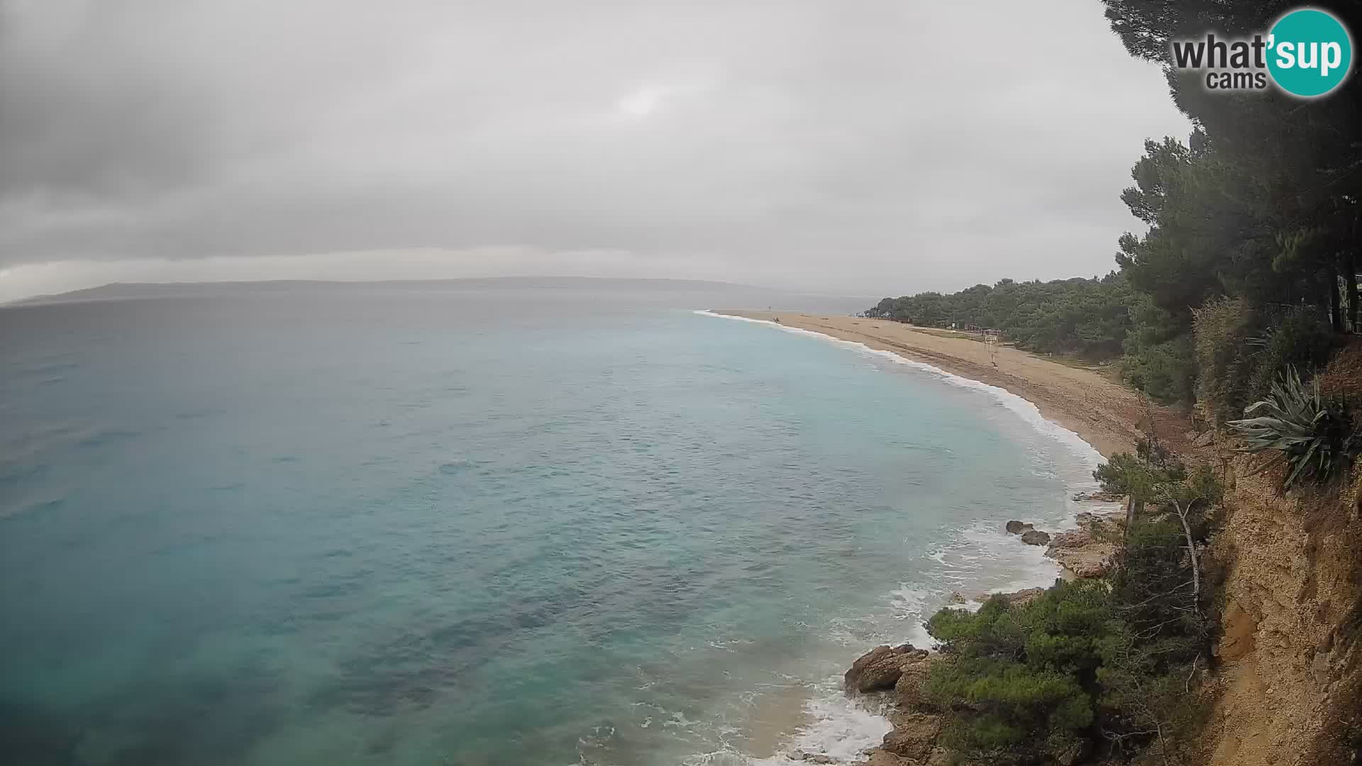 Webcam Bol Zlatni Rat – Vista en vivo desde la isla de Brač