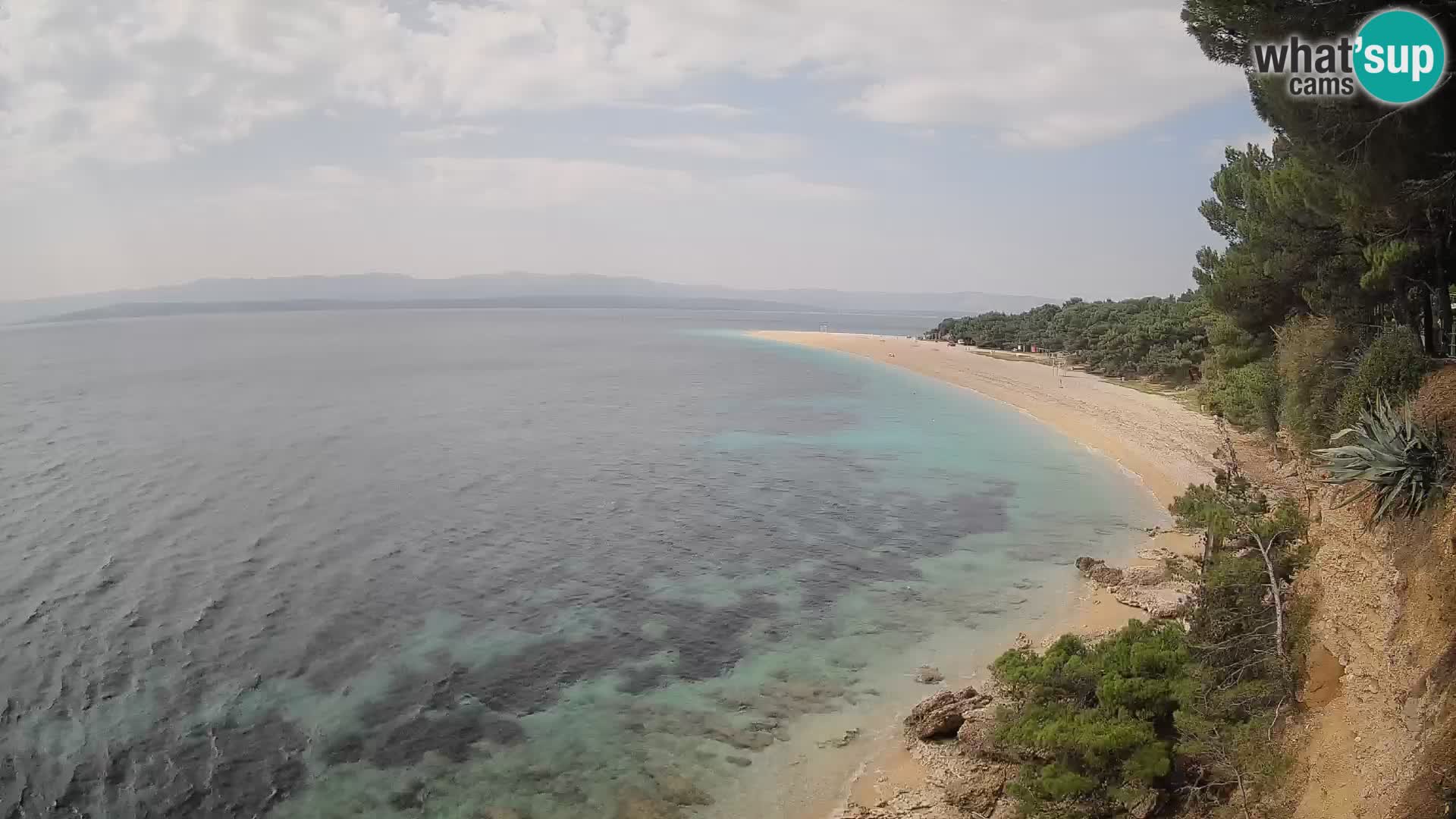 Webcam Bol Zlatni Rat – Vista en vivo desde la isla de Brač