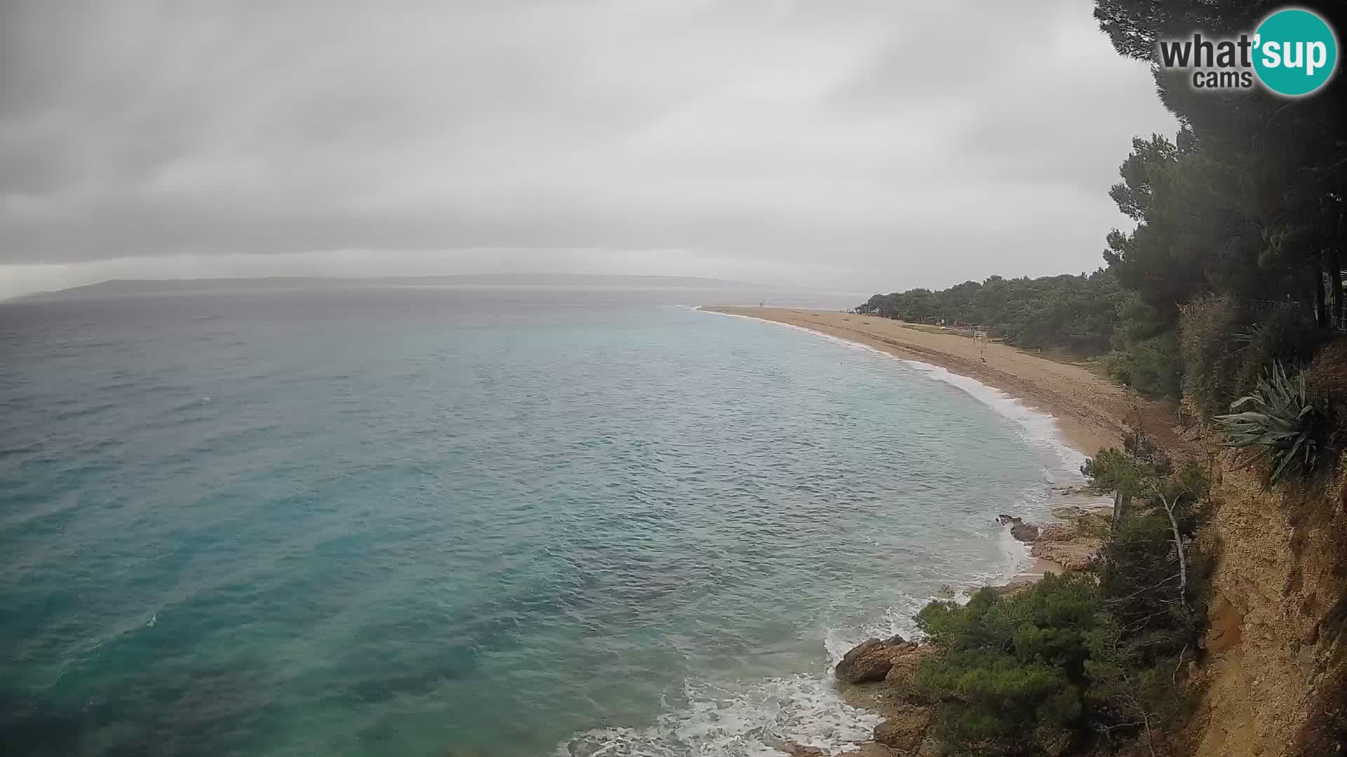 Spletna kamera Bol Zlatni Rat – Pogled v živo z otoka Brač