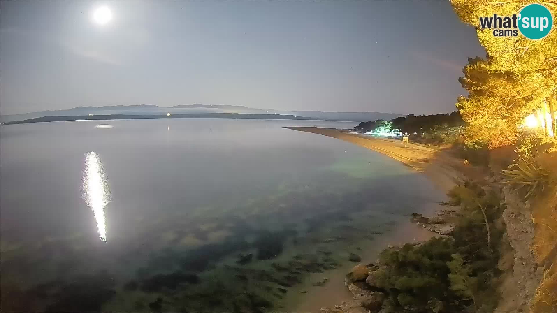 Webcam Bol Zlatni Rat – Vista en vivo desde la isla de Brač