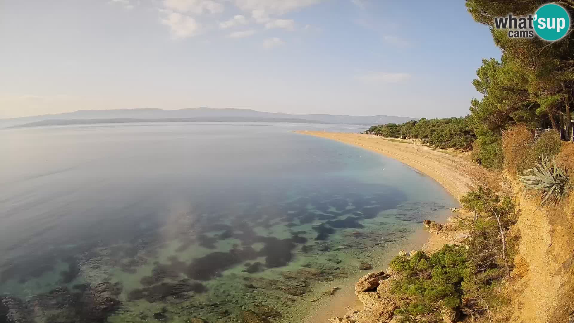 Webcam Zlatni Rat Bol – Liveblick vom berühmten Strand auf Brač