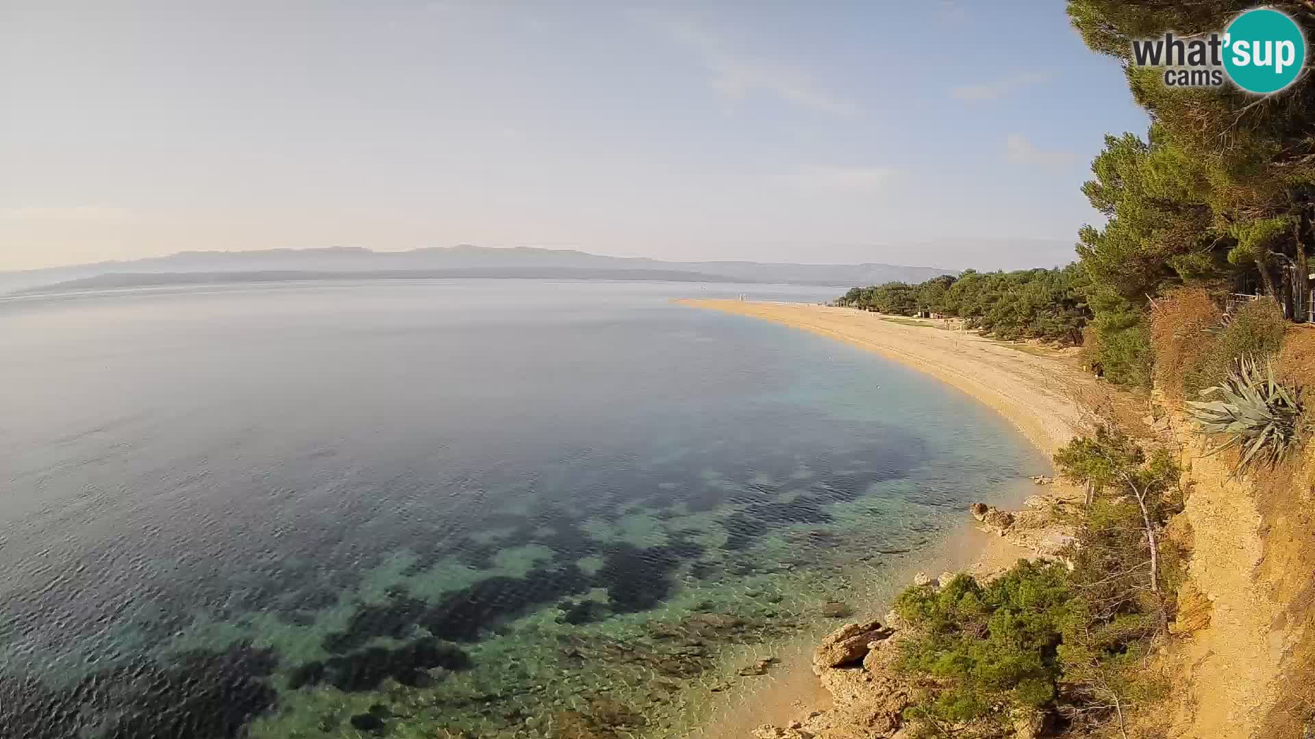 Webcam Zlatni Rat Bol – Liveblick vom berühmten Strand auf Brač