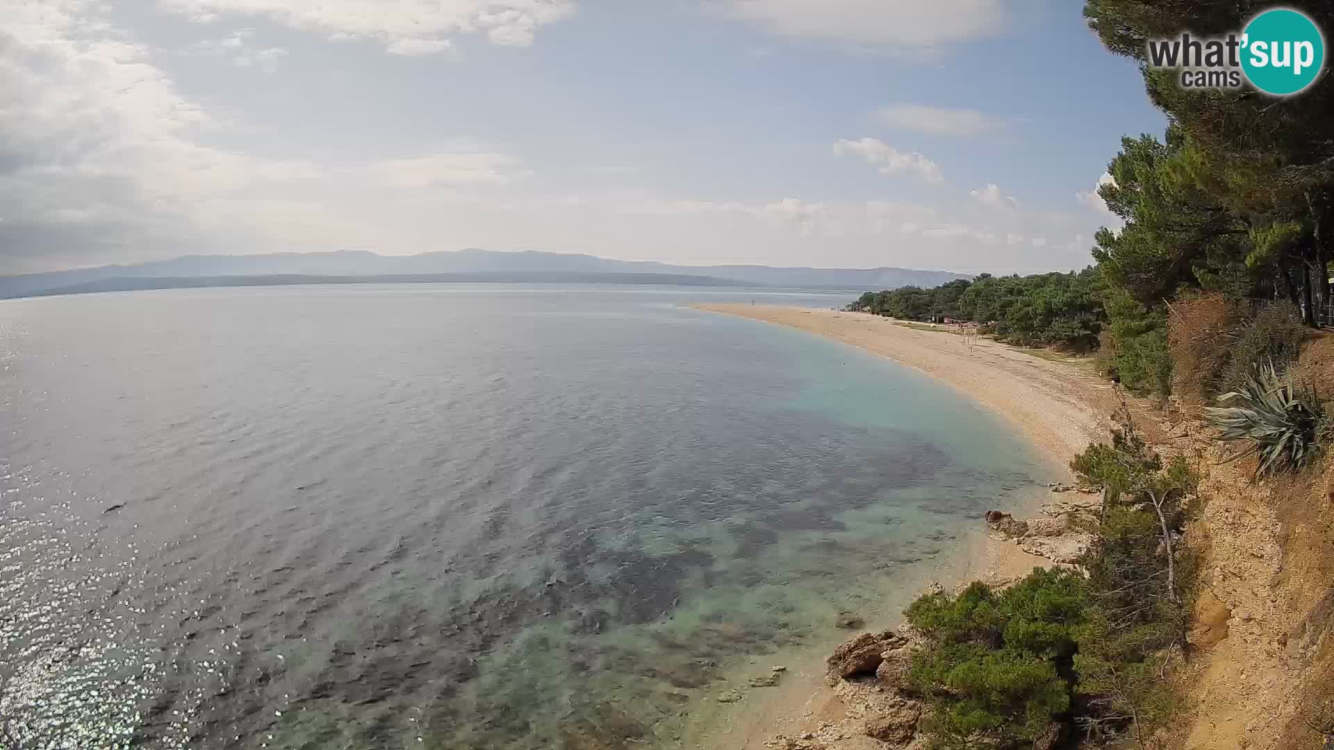 Spletna kamera Bol Zlatni Rat – Pogled v živo z otoka Brač