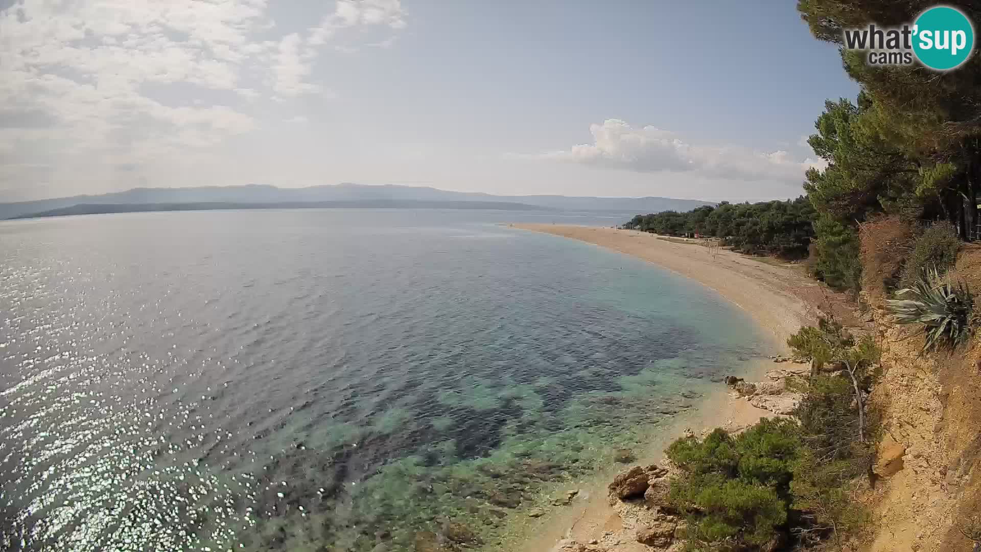 Webcam Bol Zlatni Rat – Vista en vivo desde la isla de Brač