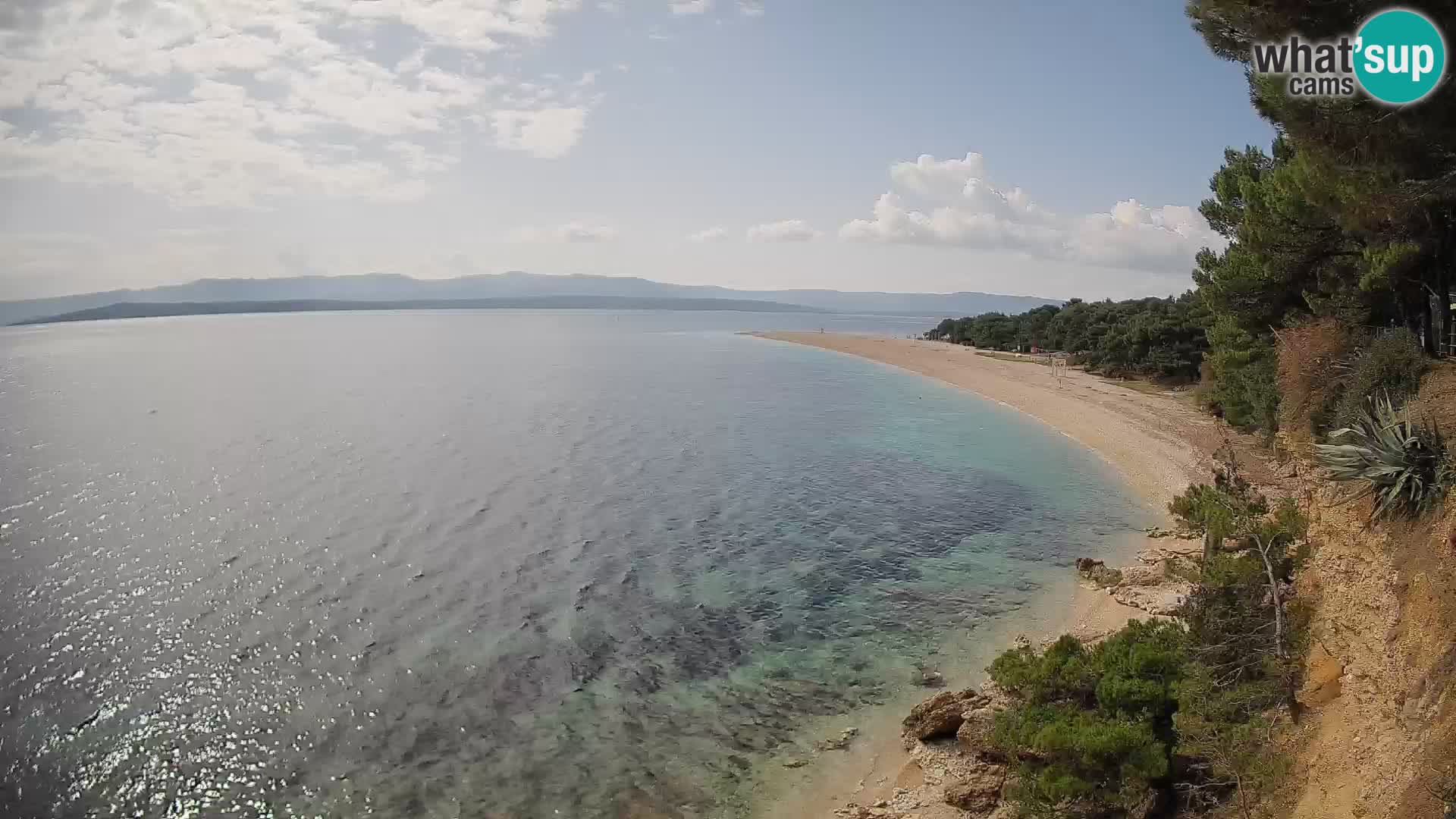 Webcam Zlatni Rat Bol – Liveblick vom berühmten Strand auf Brač