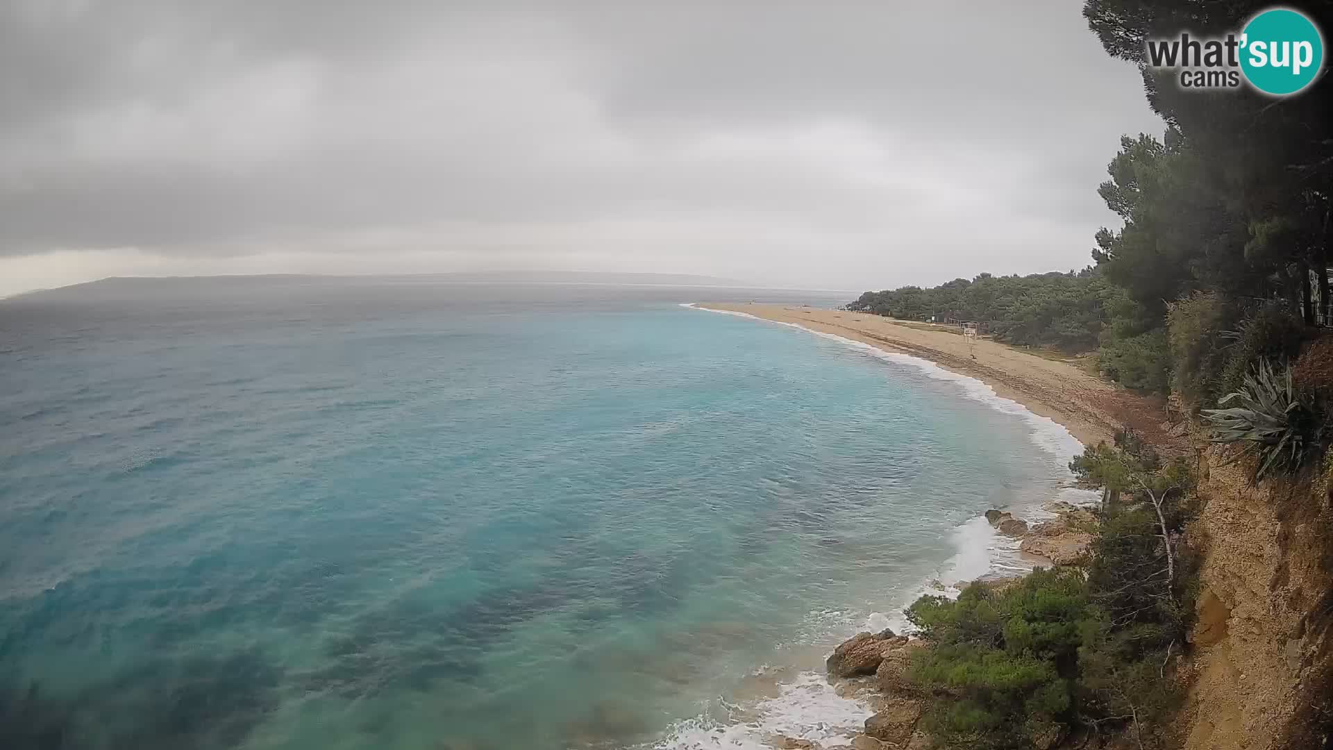 Webcam Bol Zlatni Rat – Vista en vivo desde la isla de Brač