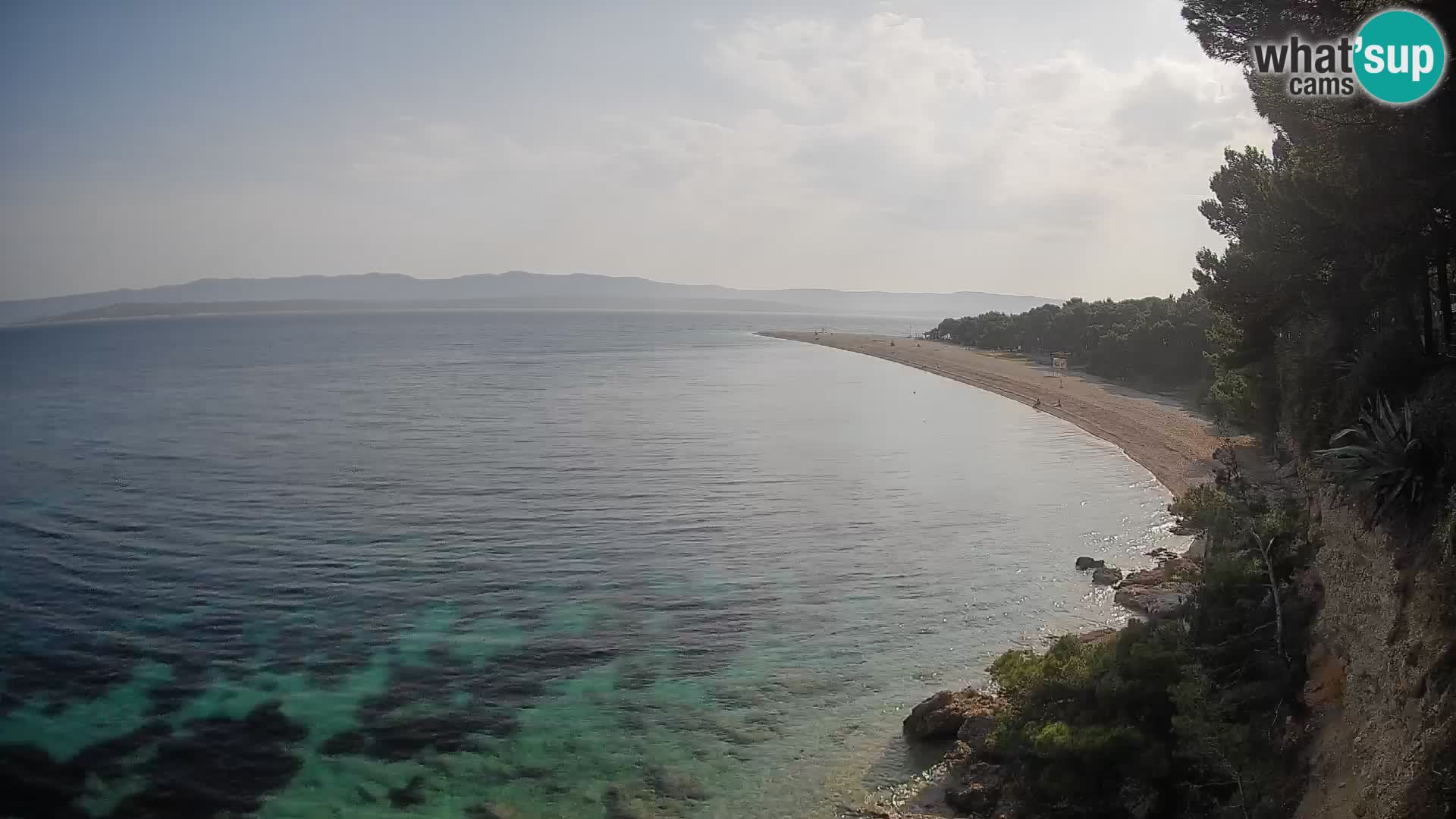 Webcam Bol Zlatni Rat – Vista en vivo desde la isla de Brač