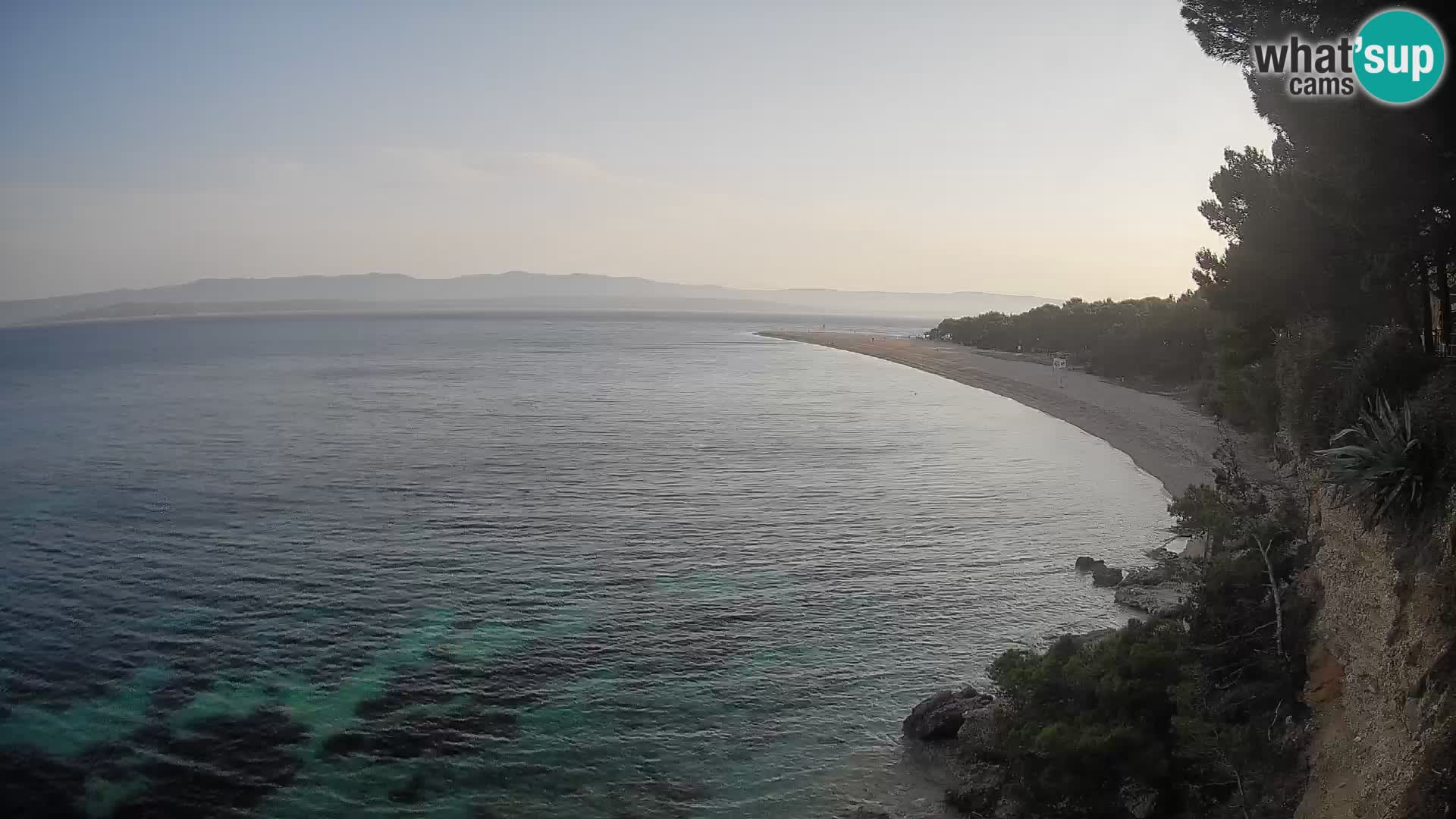 Webcam Bol Zlatni Rat – Vista en vivo desde la isla de Brač