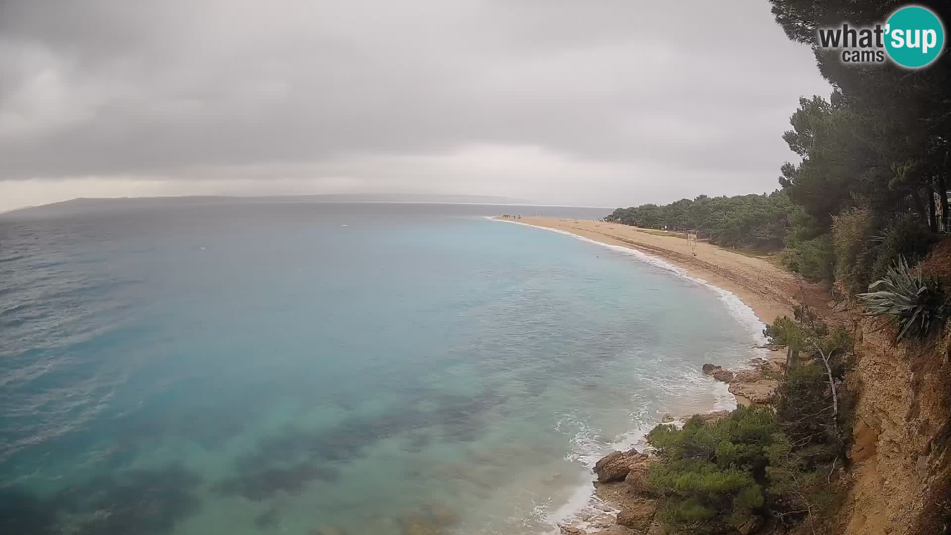 Webcam Bol Zlatni Rat – Vista en vivo desde la isla de Brač