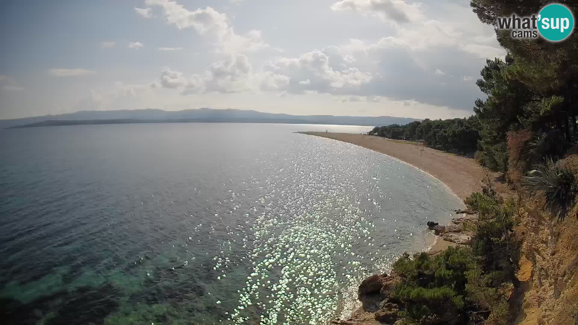 Webcam Zlatni Rat Bol – Liveblick vom berühmten Strand auf Brač
