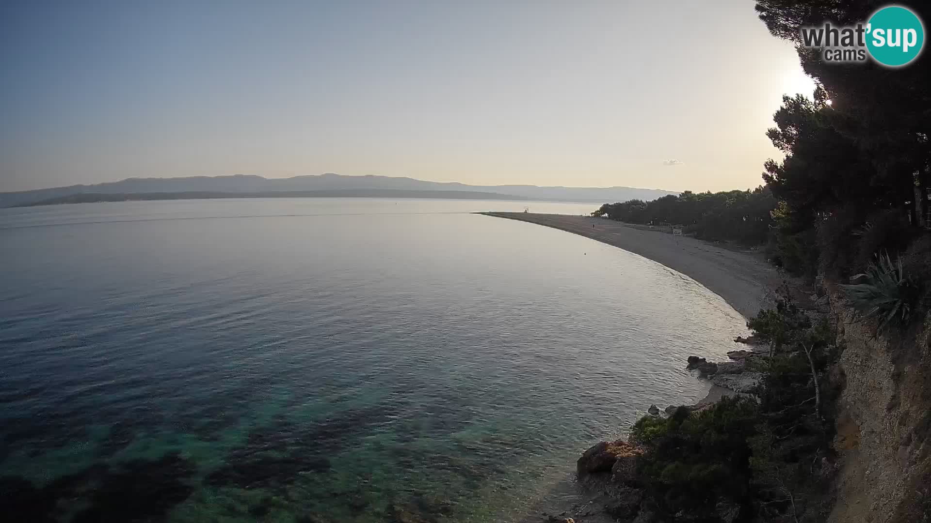 Webcam Zlatni Rat Bol – Liveblick vom berühmten Strand auf Brač