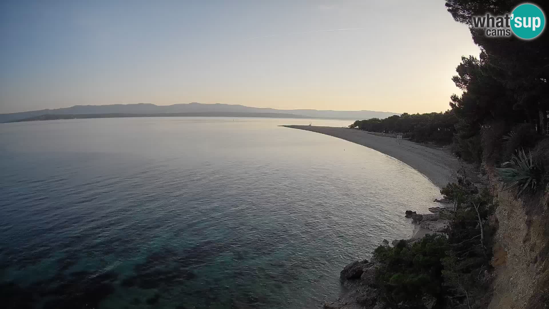 Webcam Bol Zlatni Rat – Vista en vivo desde la isla de Brač