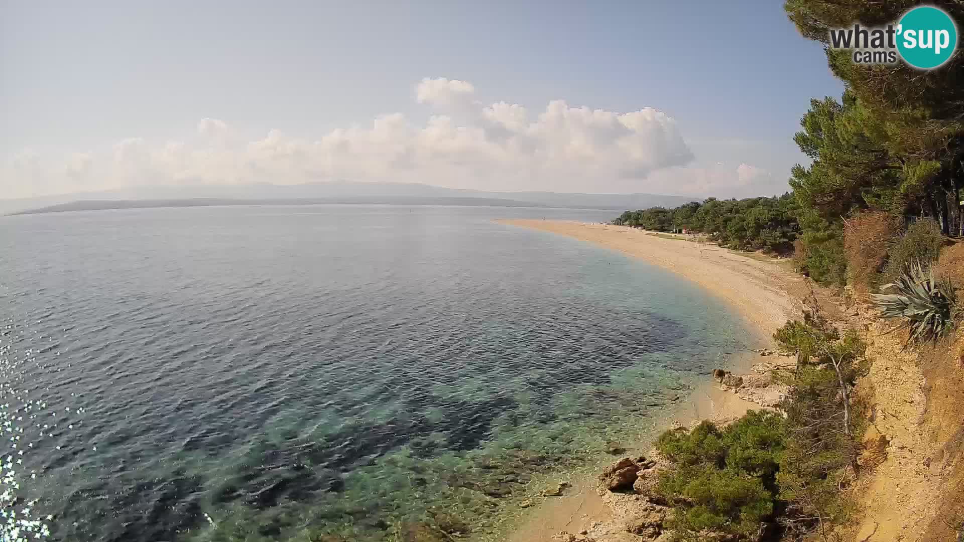 Webcam Zlatni Rat Bol – Liveblick vom berühmten Strand auf Brač