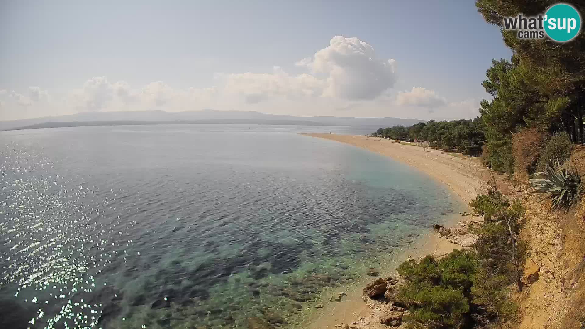 Webcam Zlatni Rat Bol – Liveblick vom berühmten Strand auf Brač