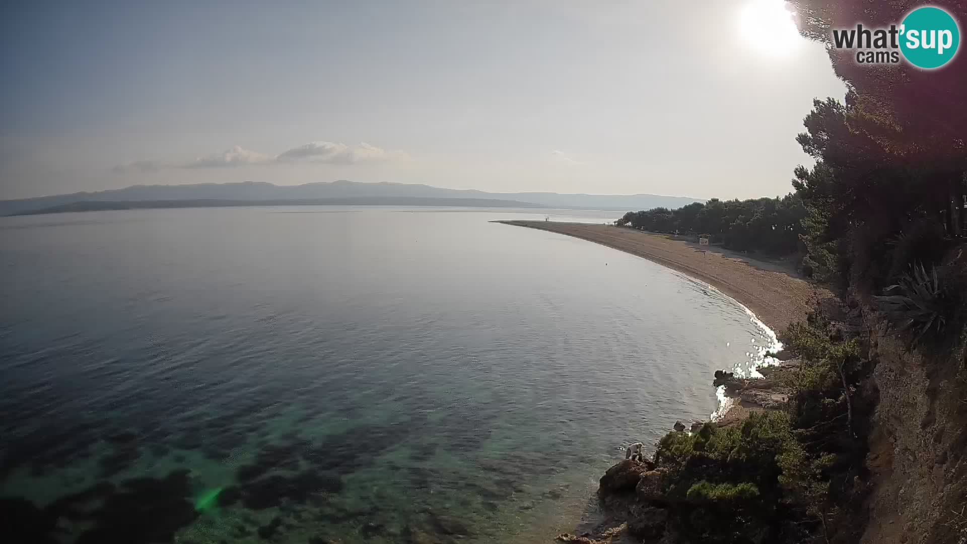 Spletna kamera Bol Zlatni Rat – Pogled v živo z otoka Brač