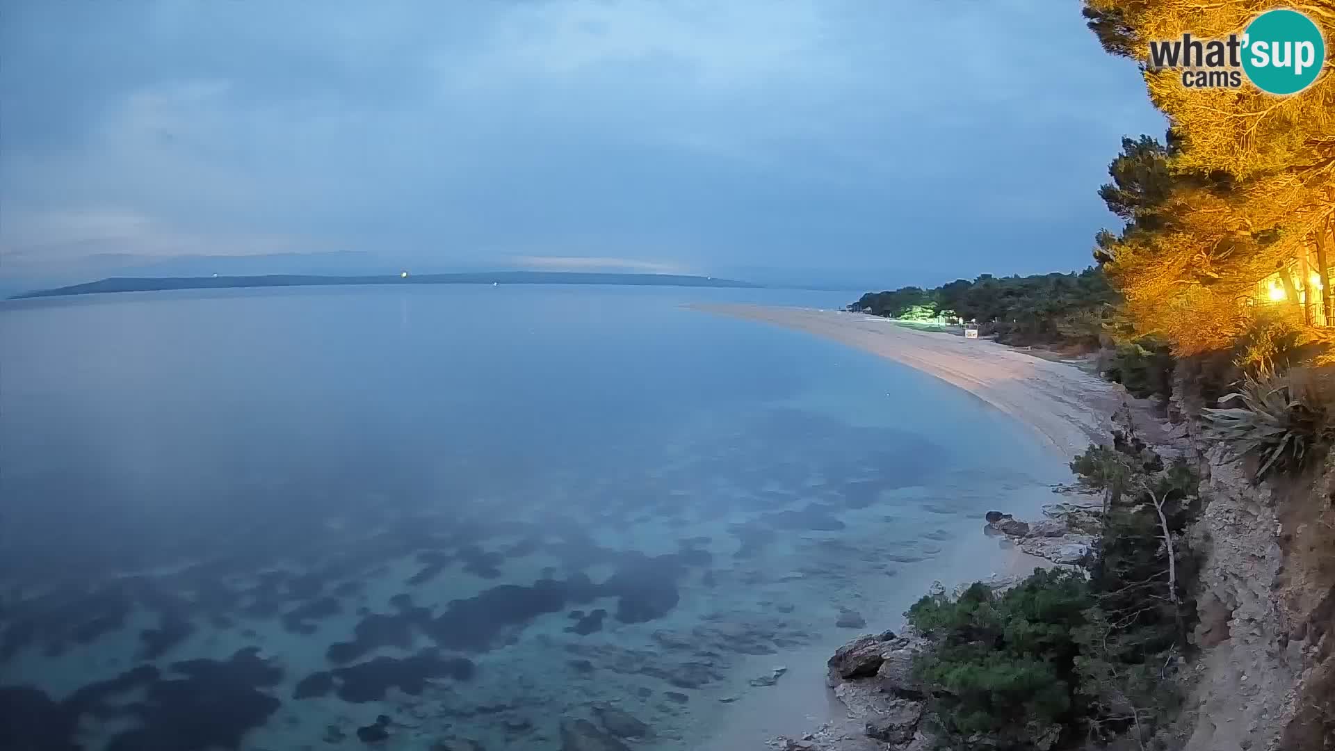 Webcam Zlatni Rat Bol – Liveblick vom berühmten Strand auf Brač