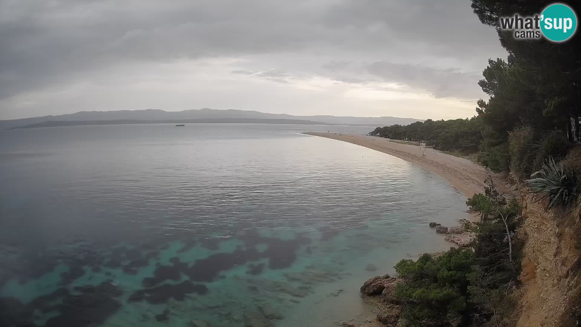 Webcam Bol Zlatni Rat – Vista en vivo desde la isla de Brač