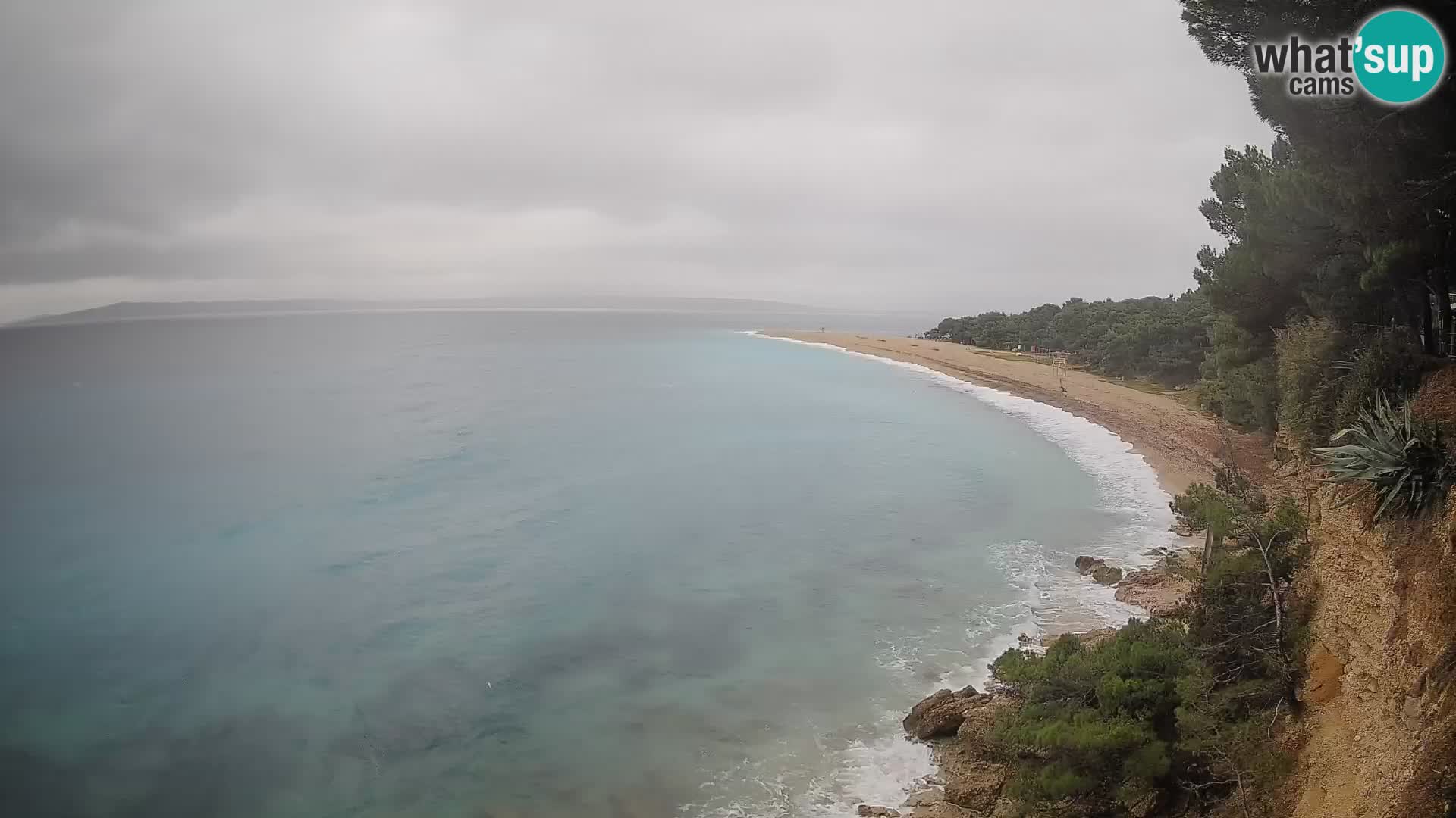 Webcam Zlatni Rat Bol – Liveblick vom berühmten Strand auf Brač