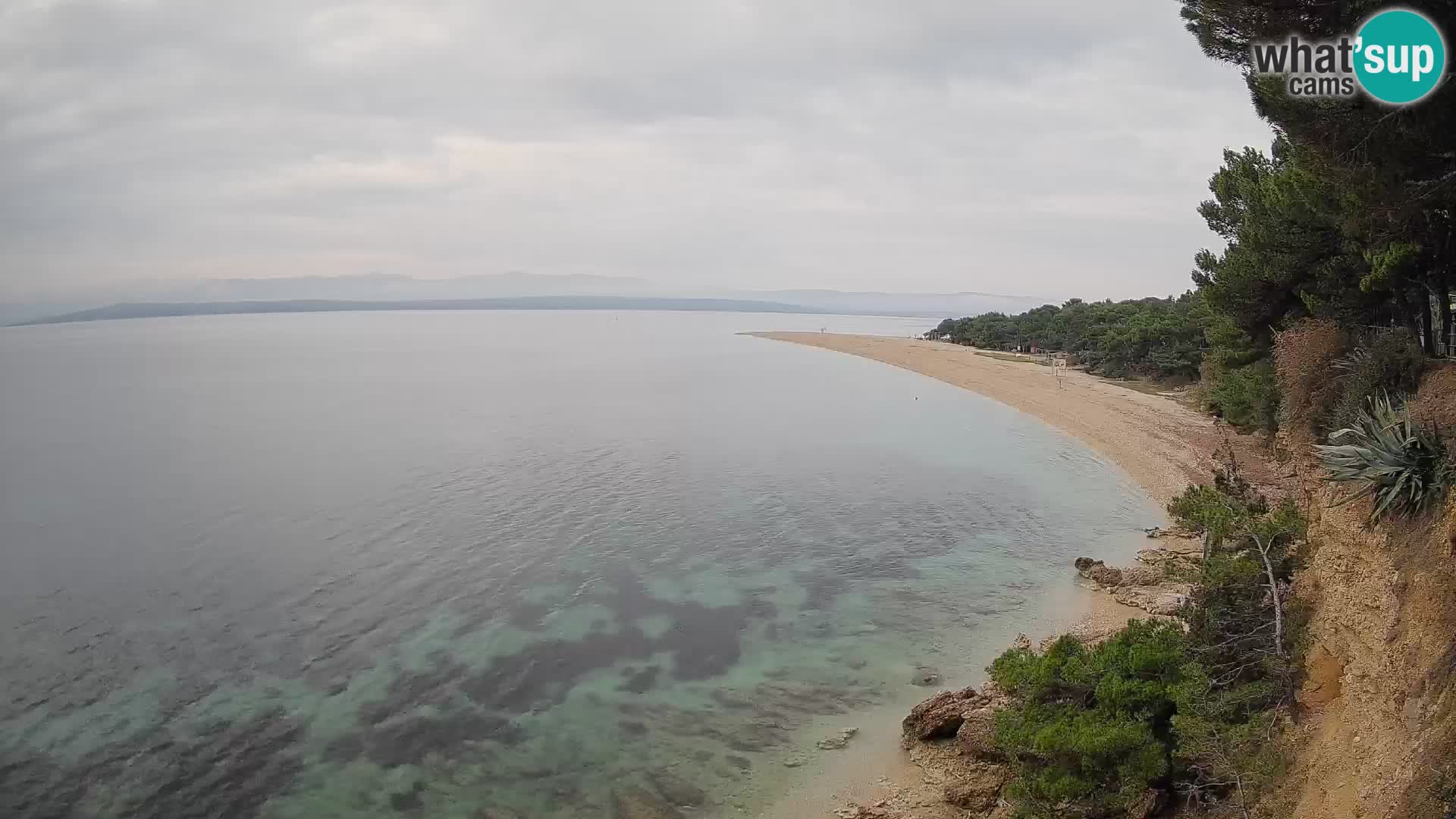 Webcam Zlatni Rat Bol – Liveblick vom berühmten Strand auf Brač