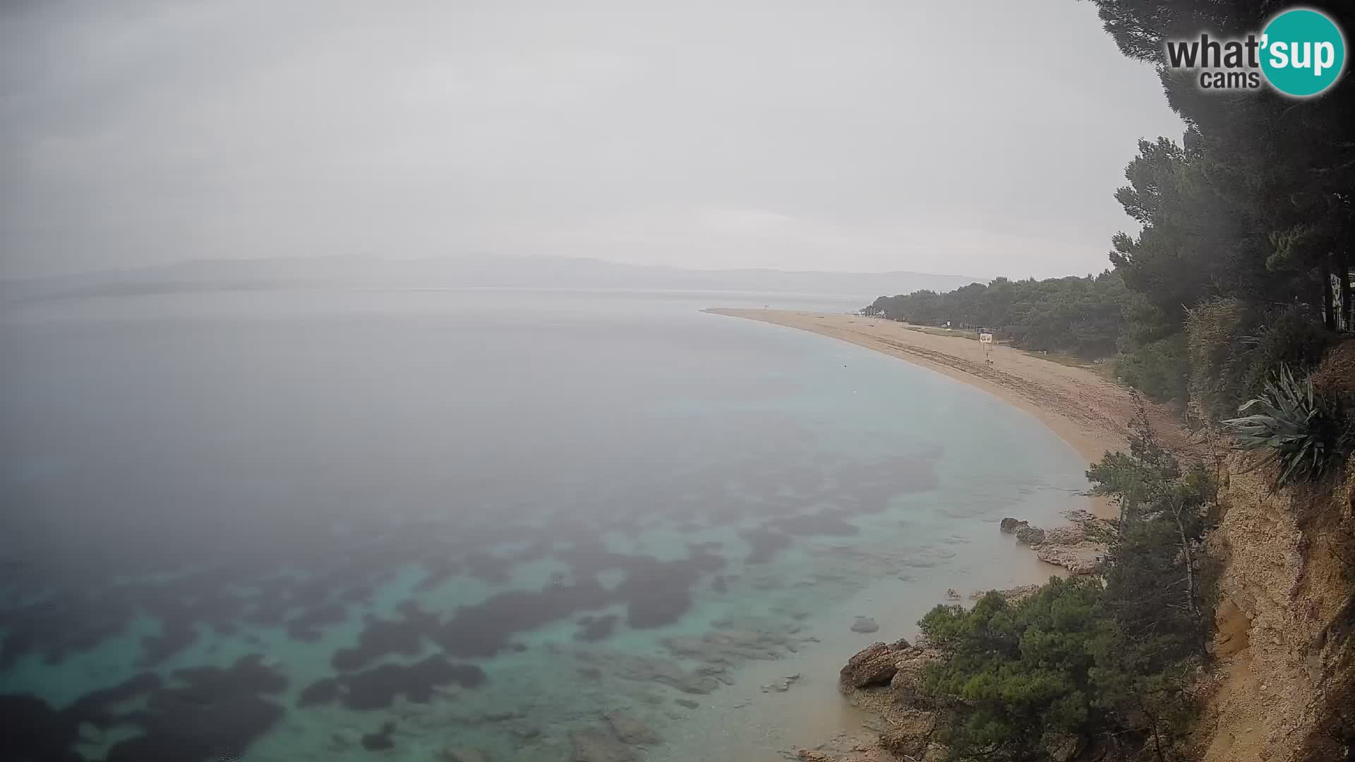 Webcam Zlatni Rat Bol – Liveblick vom berühmten Strand auf Brač