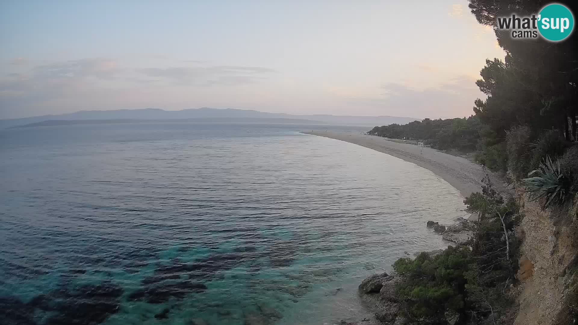 Webcam Bol Zlatni Rat – Vista en vivo desde la isla de Brač