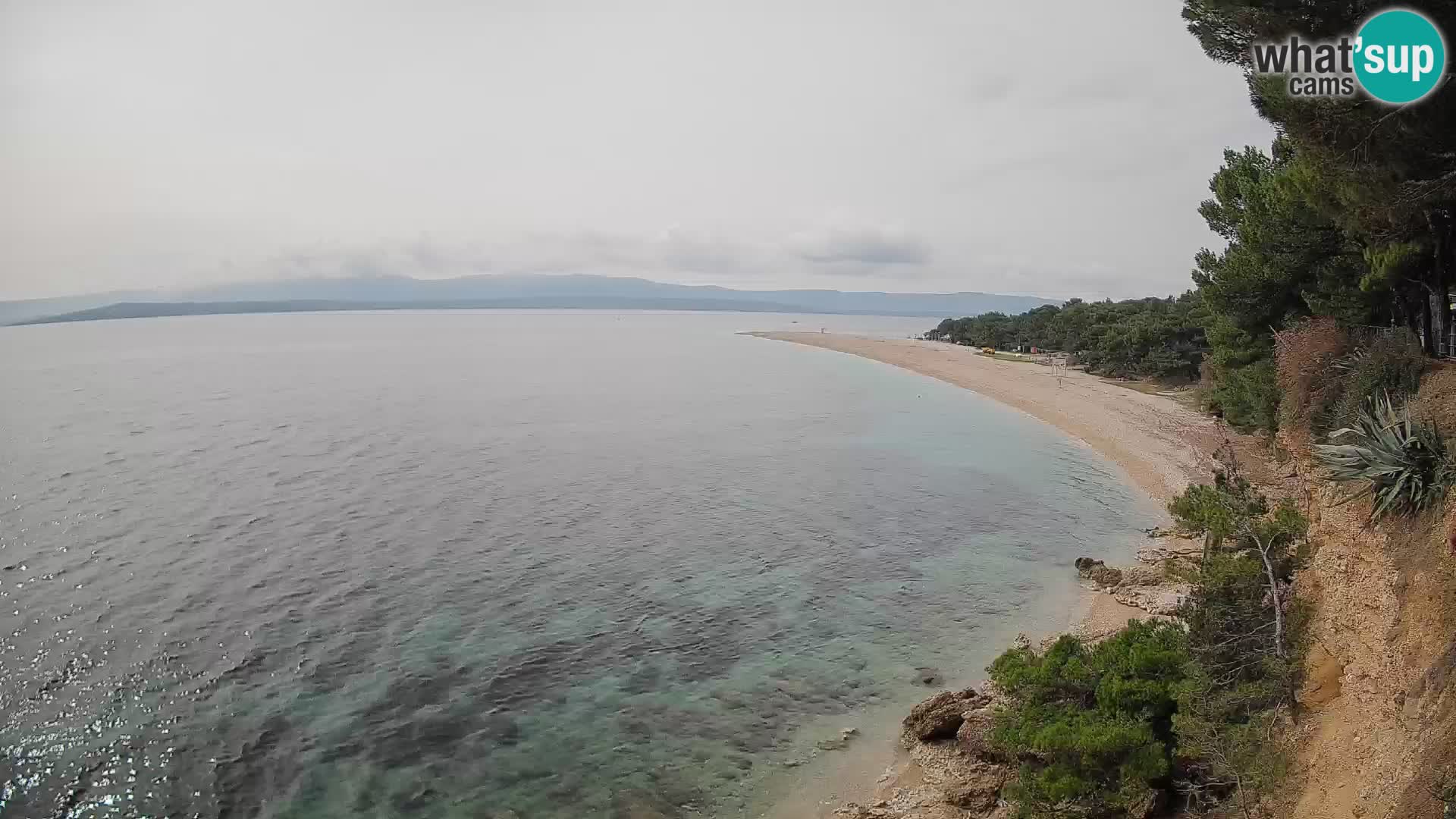 Webcam Zlatni Rat Bol – Liveblick vom berühmten Strand auf Brač