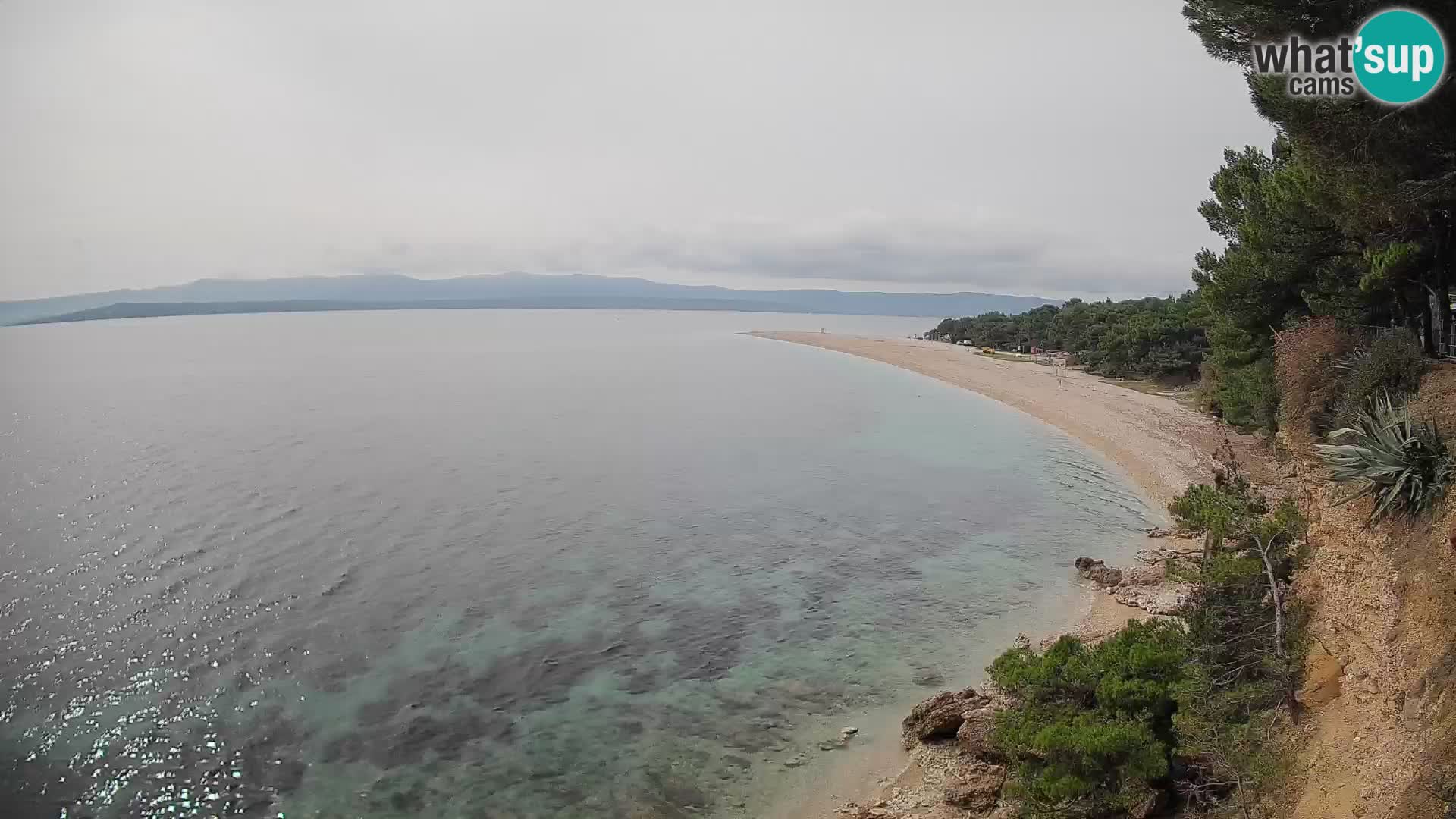 Webcam Bol Zlatni Rat – Vista en vivo desde la isla de Brač