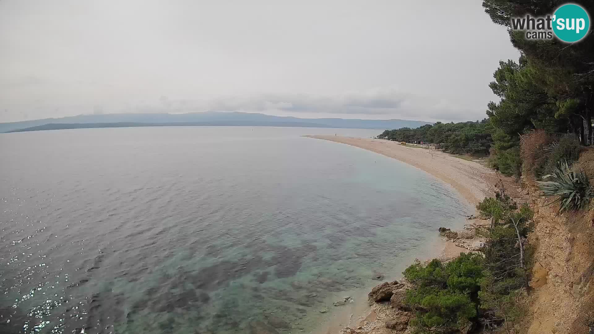 Webcam Bol Zlatni Rat – Vista en vivo desde la isla de Brač