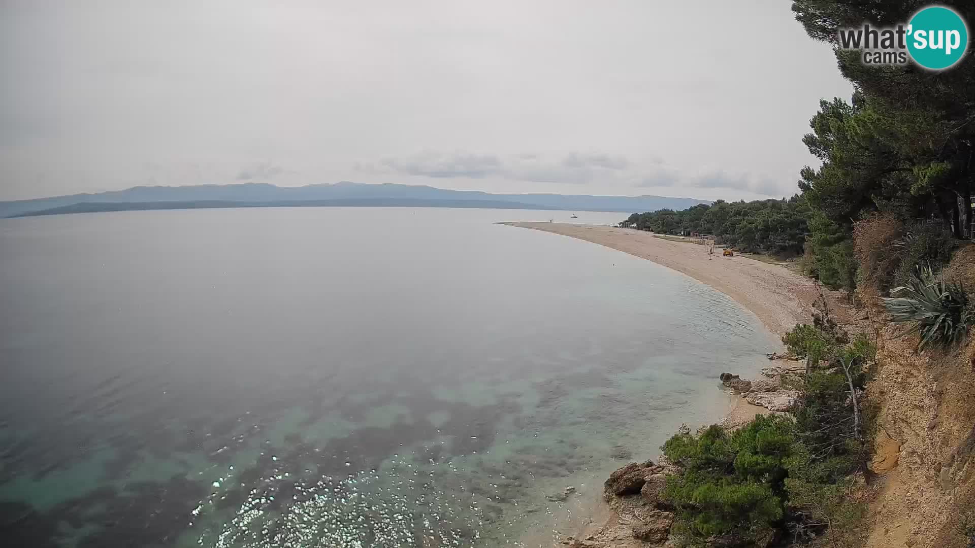 Webcam Zlatni Rat Bol – Liveblick vom berühmten Strand auf Brač