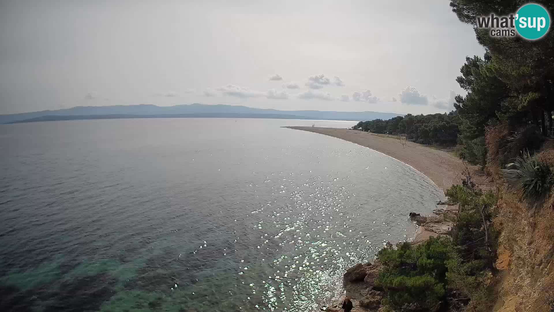 Webcam Bol Zlatni Rat – Vista en vivo desde la isla de Brač