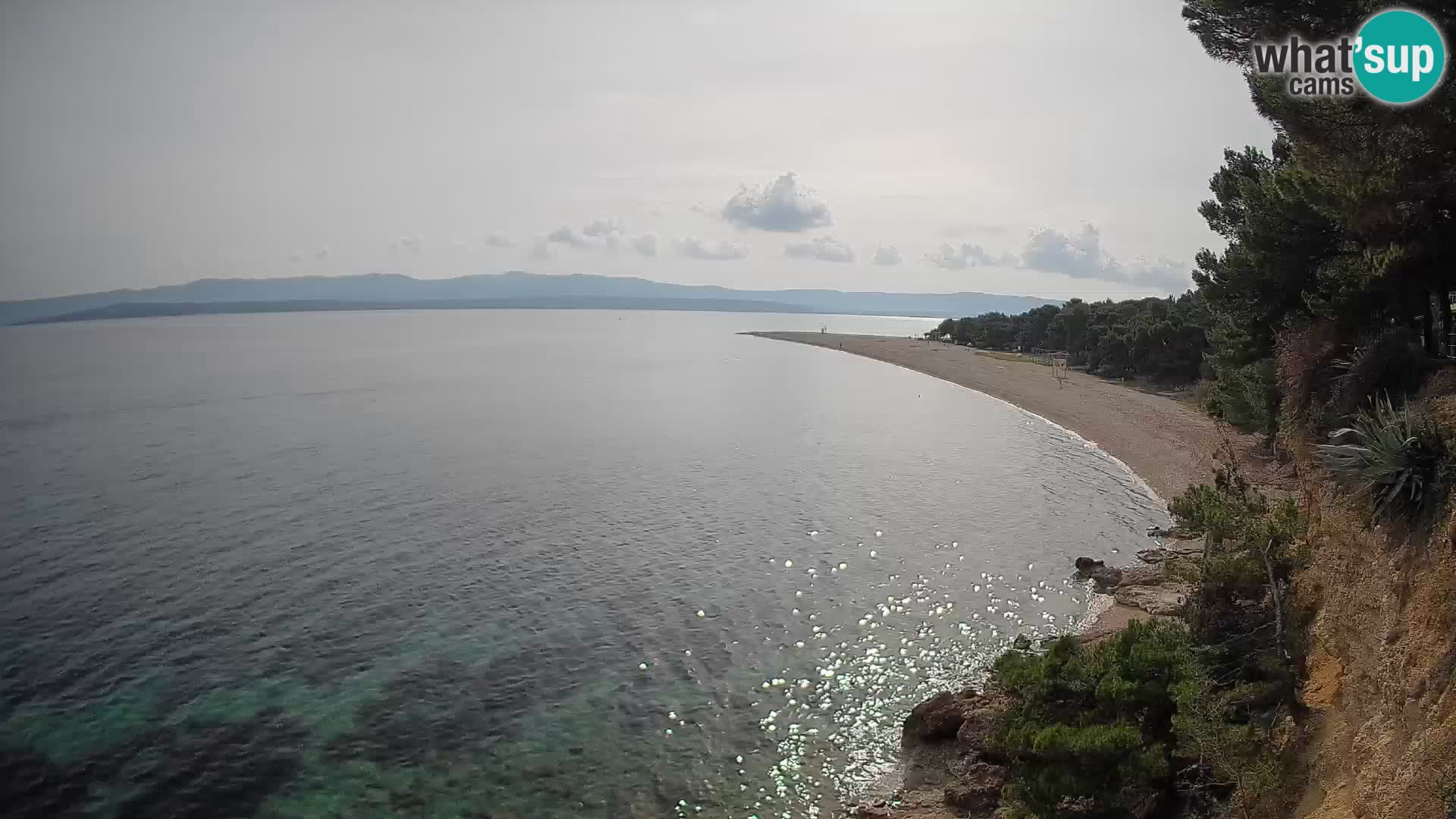 Webcam Zlatni Rat Bol – Liveblick vom berühmten Strand auf Brač