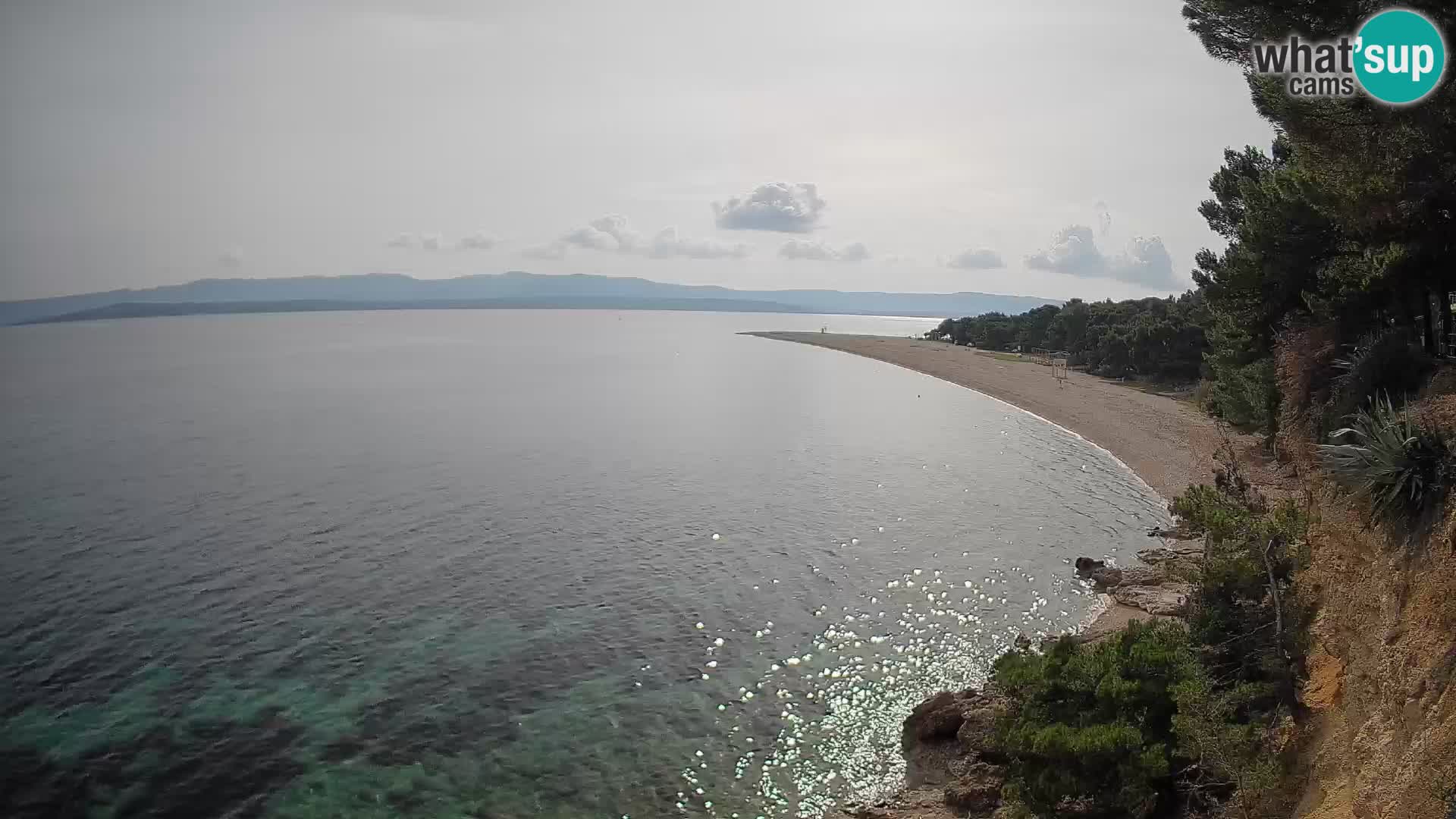 Webcam Zlatni Rat Bol – Liveblick vom berühmten Strand auf Brač
