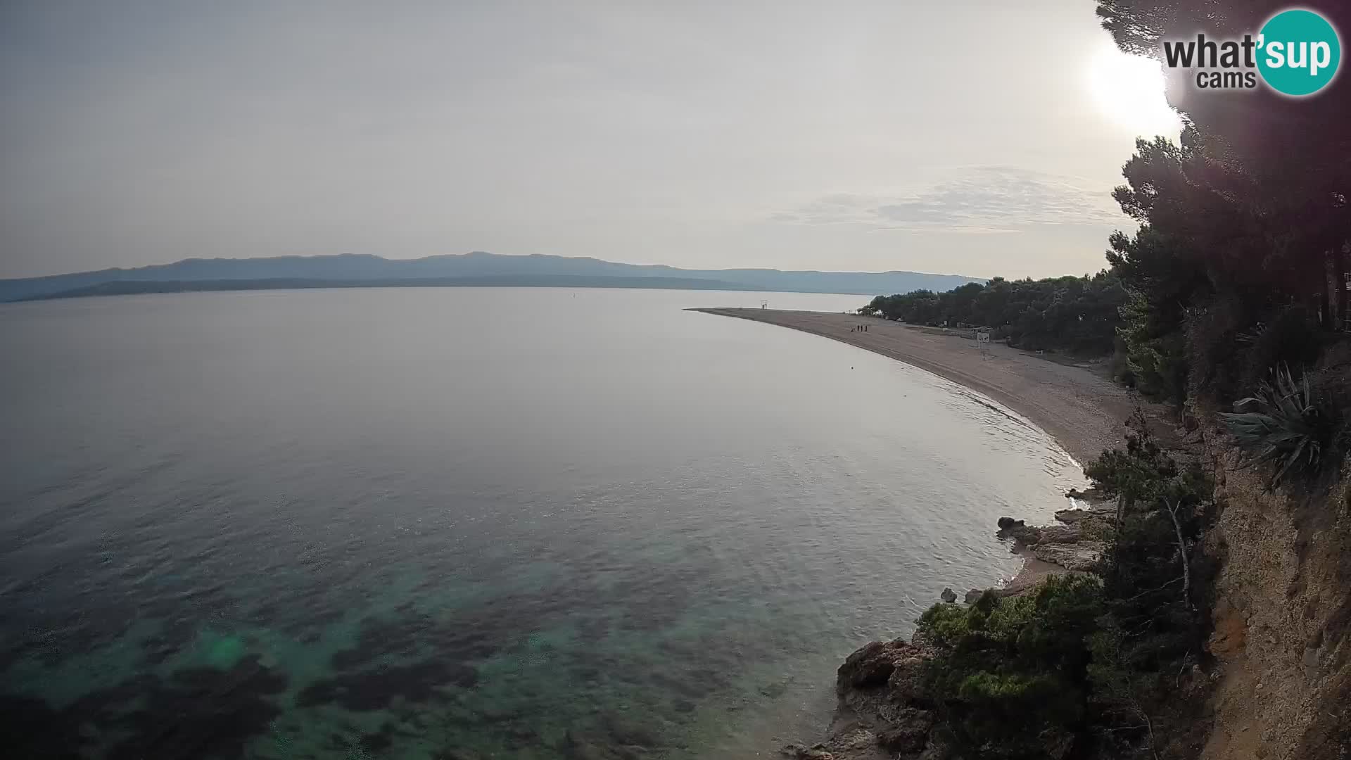 Webcam Bol Zlatni Rat – Vista en vivo desde la isla de Brač