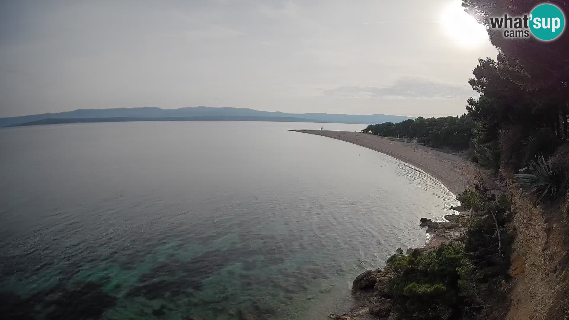 Webcam Zlatni Rat Bol – Liveblick vom berühmten Strand auf Brač