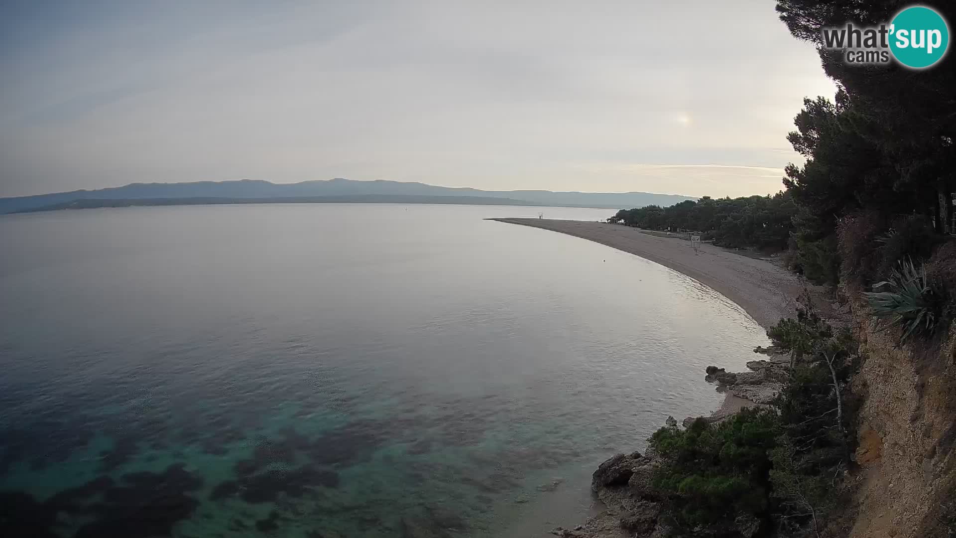 Webcam Zlatni Rat Bol – Liveblick vom berühmten Strand auf Brač