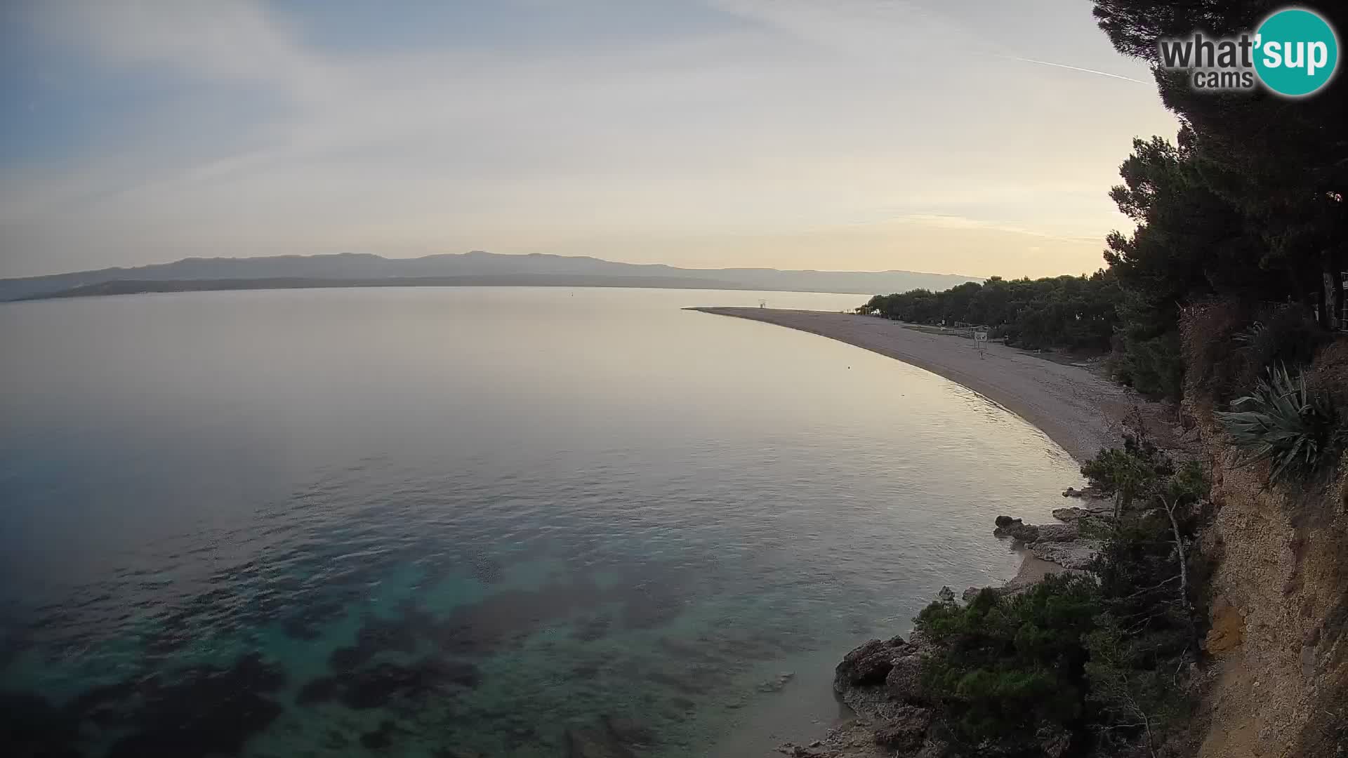 Webcam Bol Zlatni Rat – Vista en vivo desde la isla de Brač