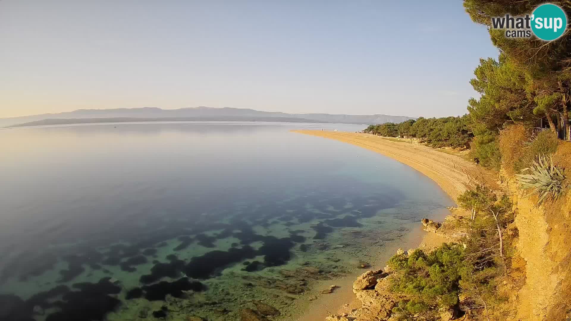 Webcam Bol Zlatni Rat – Vista en vivo desde la isla de Brač