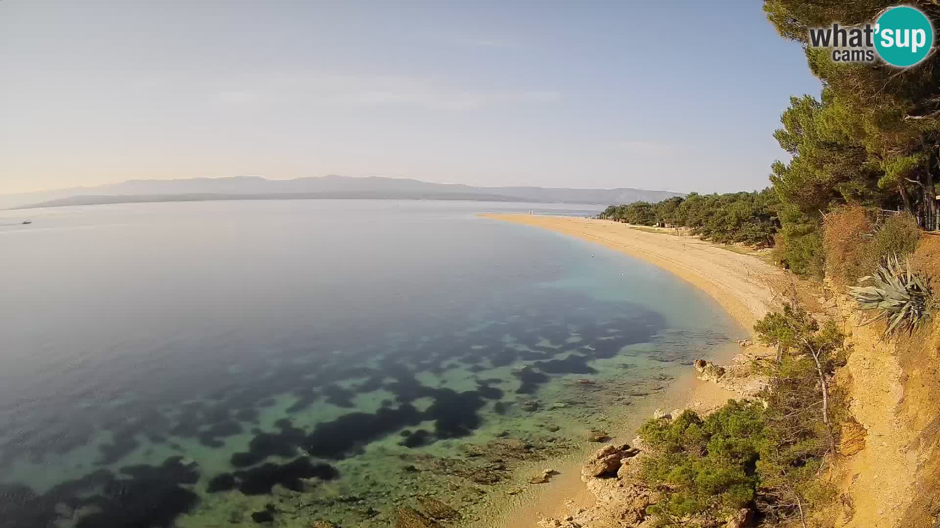 Webcam Bol Zlatni Rat – Vista en vivo desde la isla de Brač