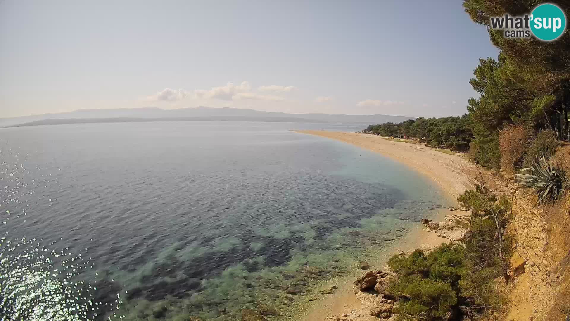 Webcam Zlatni Rat Bol – Liveblick vom berühmten Strand auf Brač