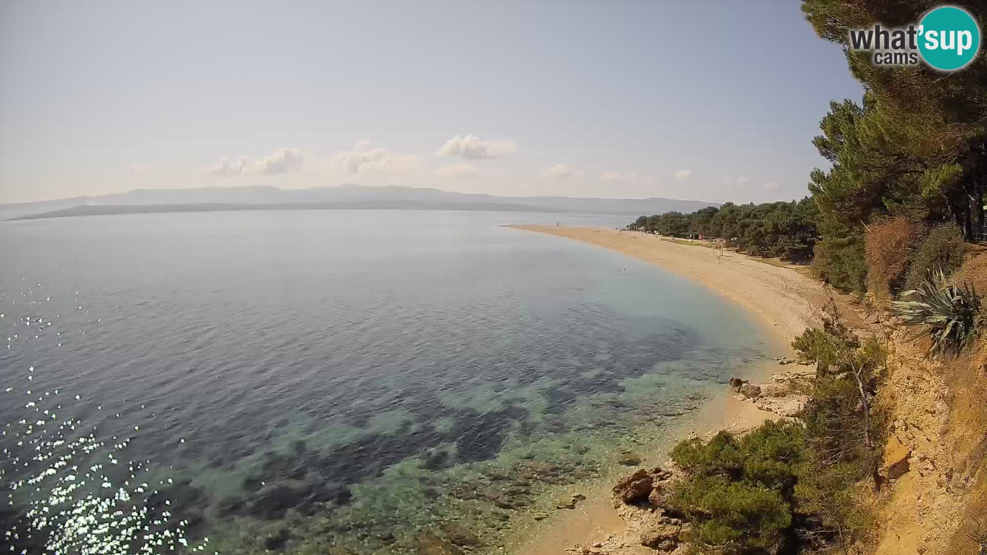 Webcam Zlatni Rat Bol – Liveblick vom berühmten Strand auf Brač