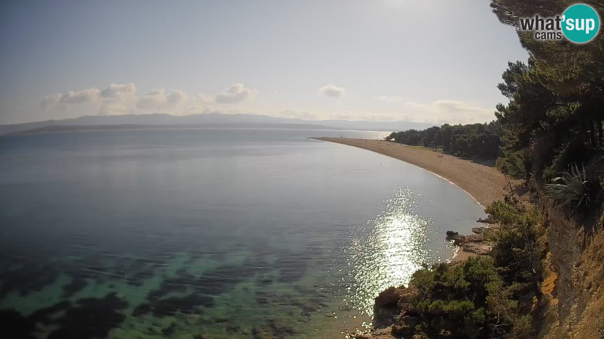 Webcam Bol Zlatni Rat – Vista en vivo desde la isla de Brač