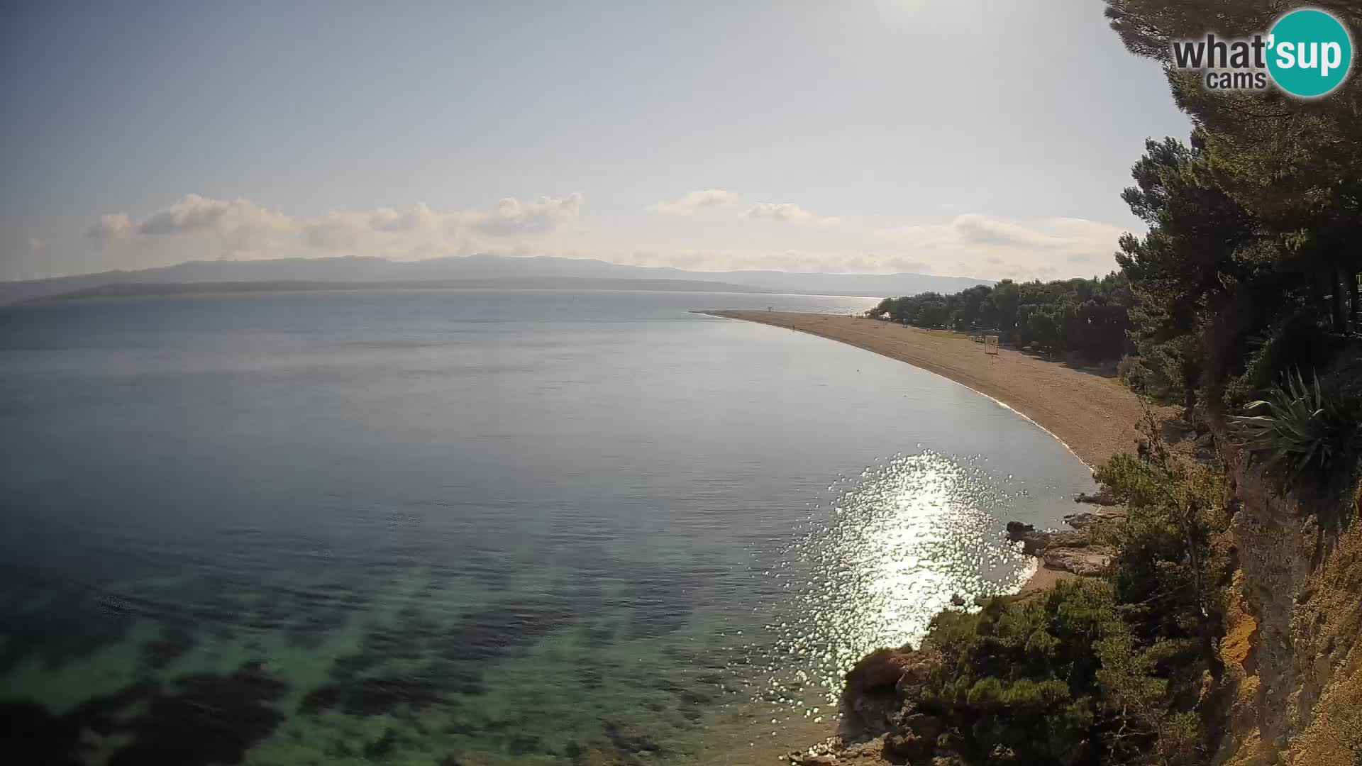 Webcam Bol Zlatni Rat – Vista en vivo desde la isla de Brač