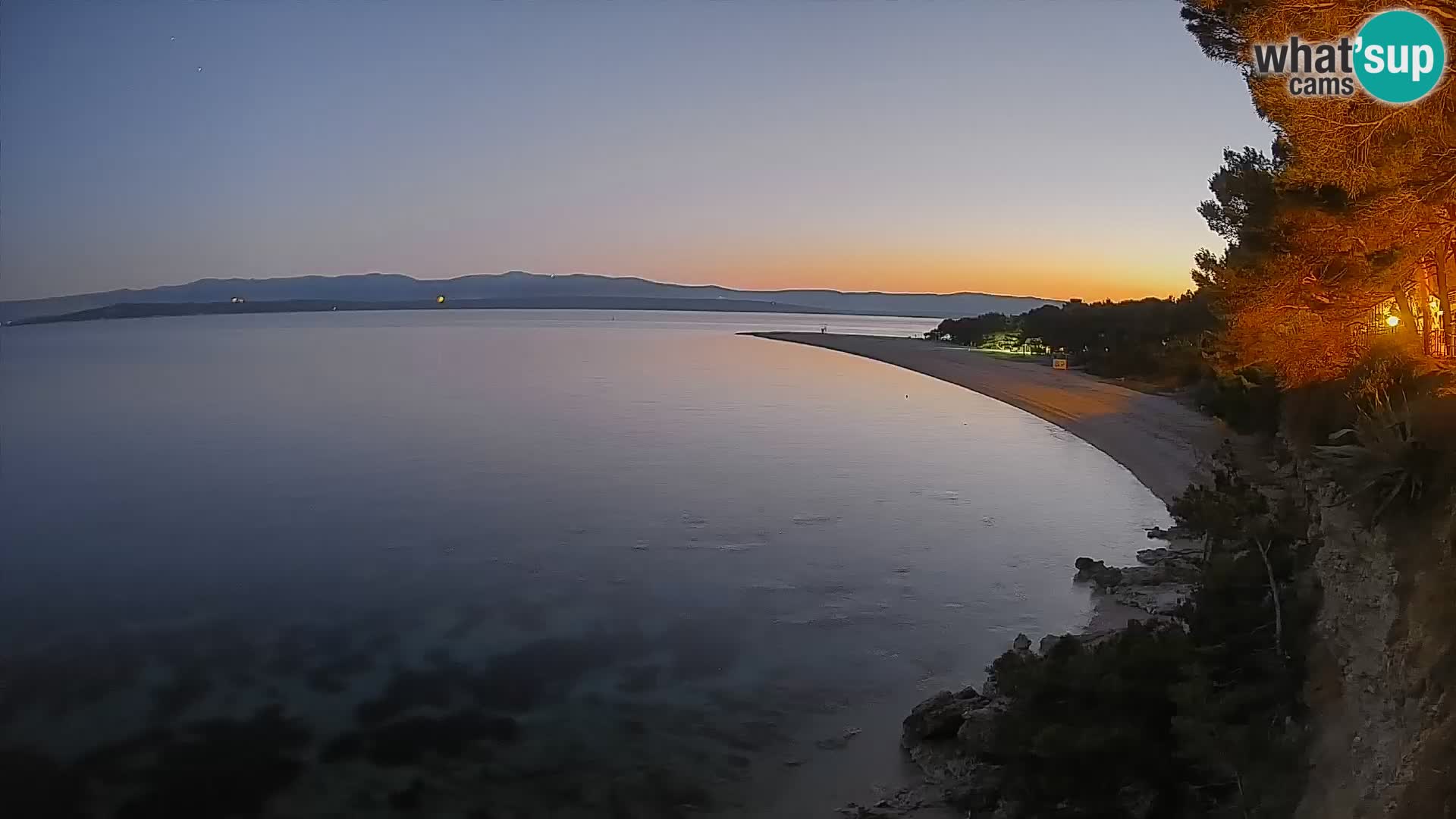 Webcam Bol Zlatni Rat – Vista en vivo desde la isla de Brač