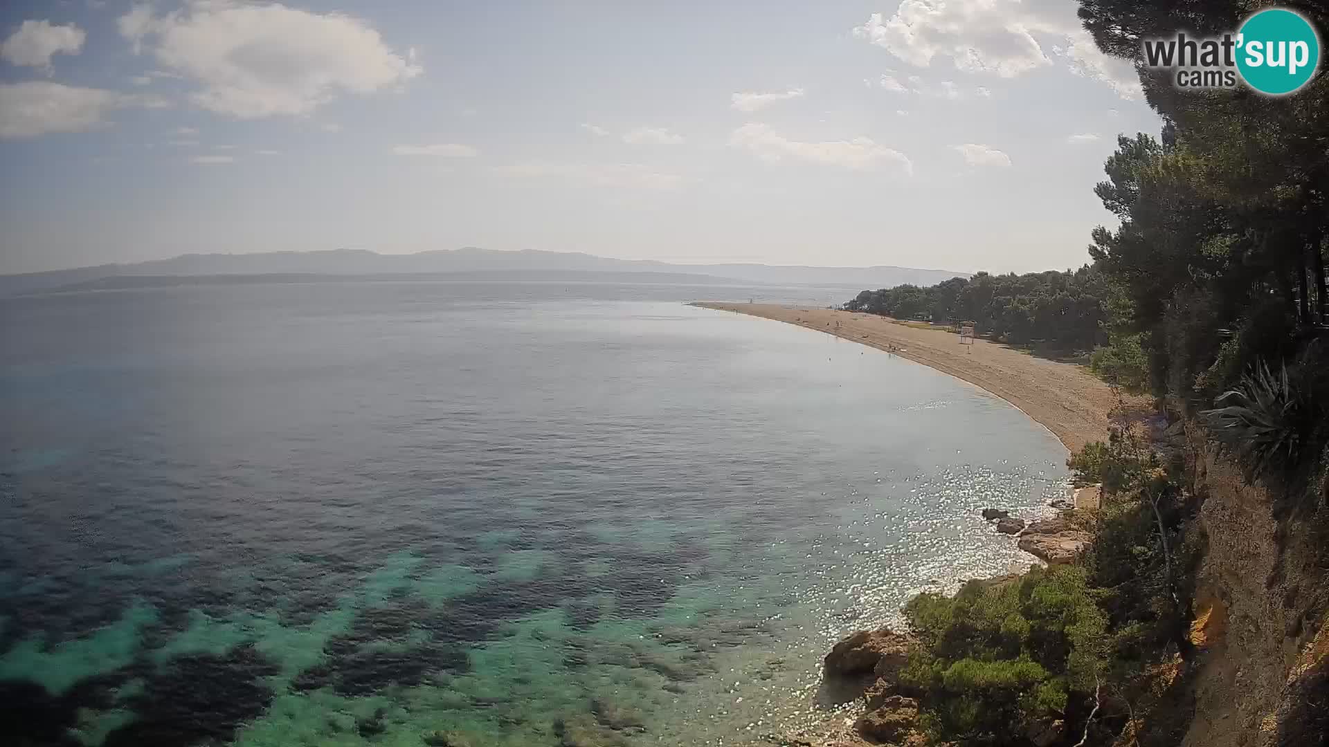 Web kamera Bol Zlatni Rat – Pogled uživo s otoka Brača