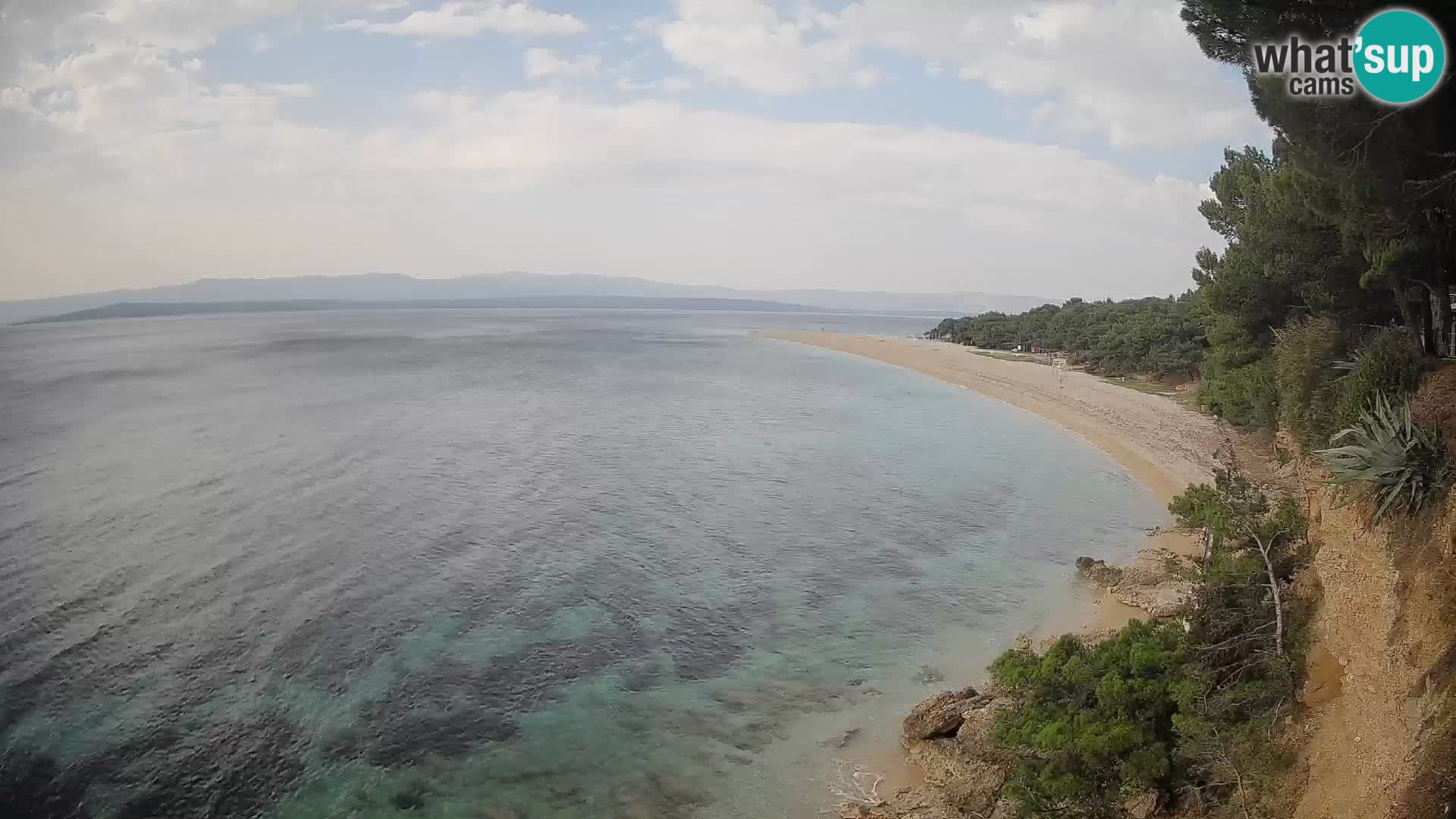 Webcam Zlatni Rat Bol – Liveblick vom berühmten Strand auf Brač
