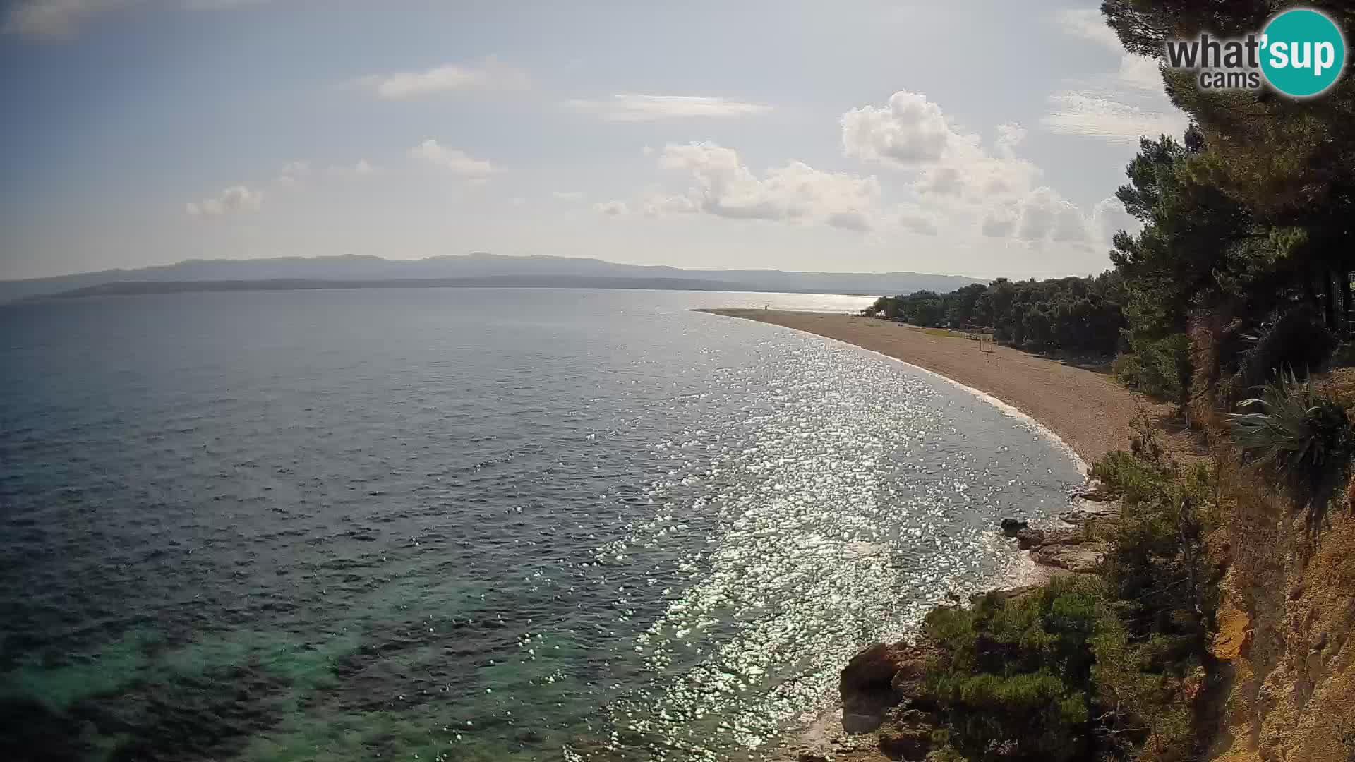 Webcam Zlatni Rat Bol – Liveblick vom berühmten Strand auf Brač