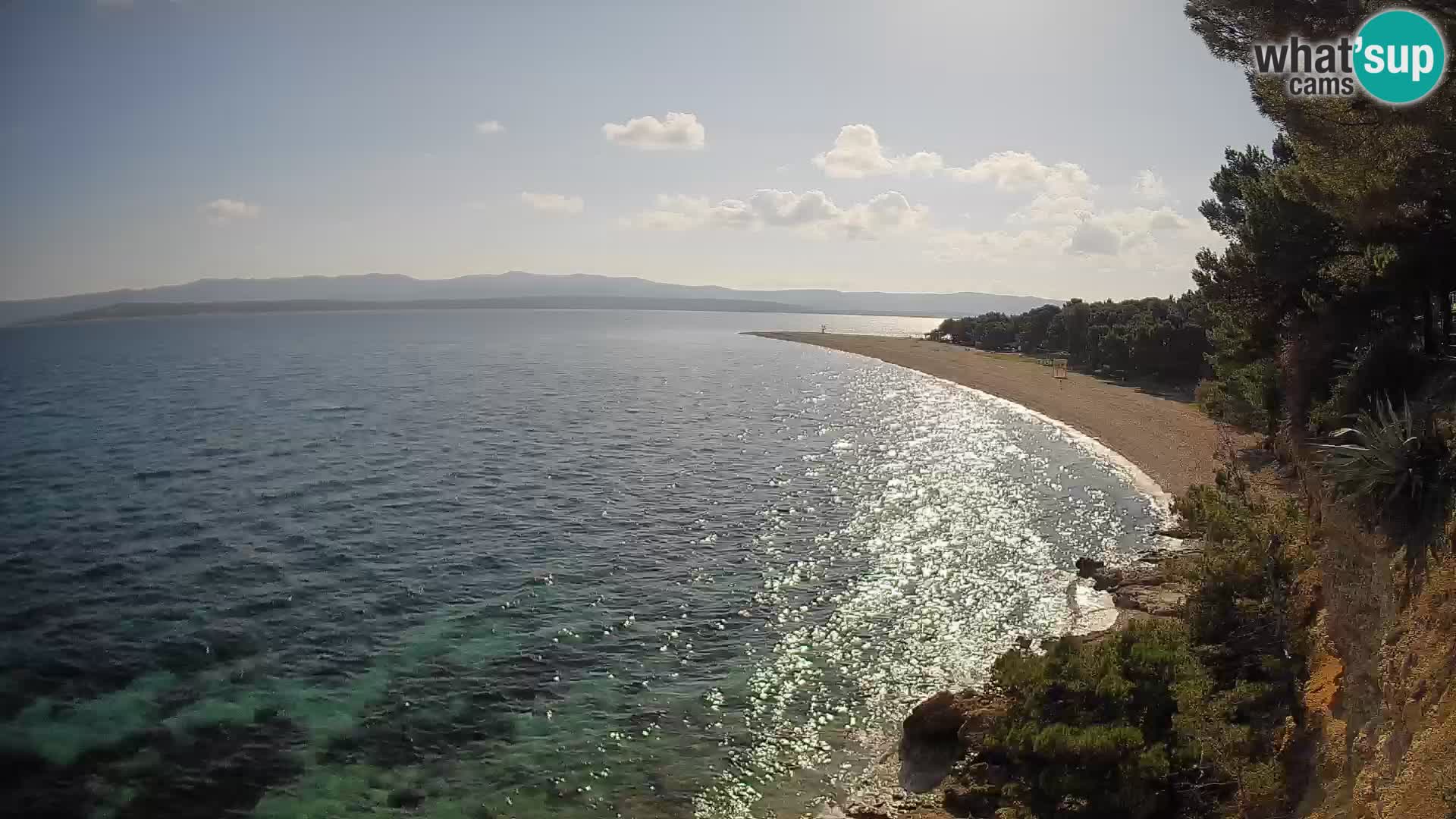 Webcam Zlatni Rat Bol – Liveblick vom berühmten Strand auf Brač