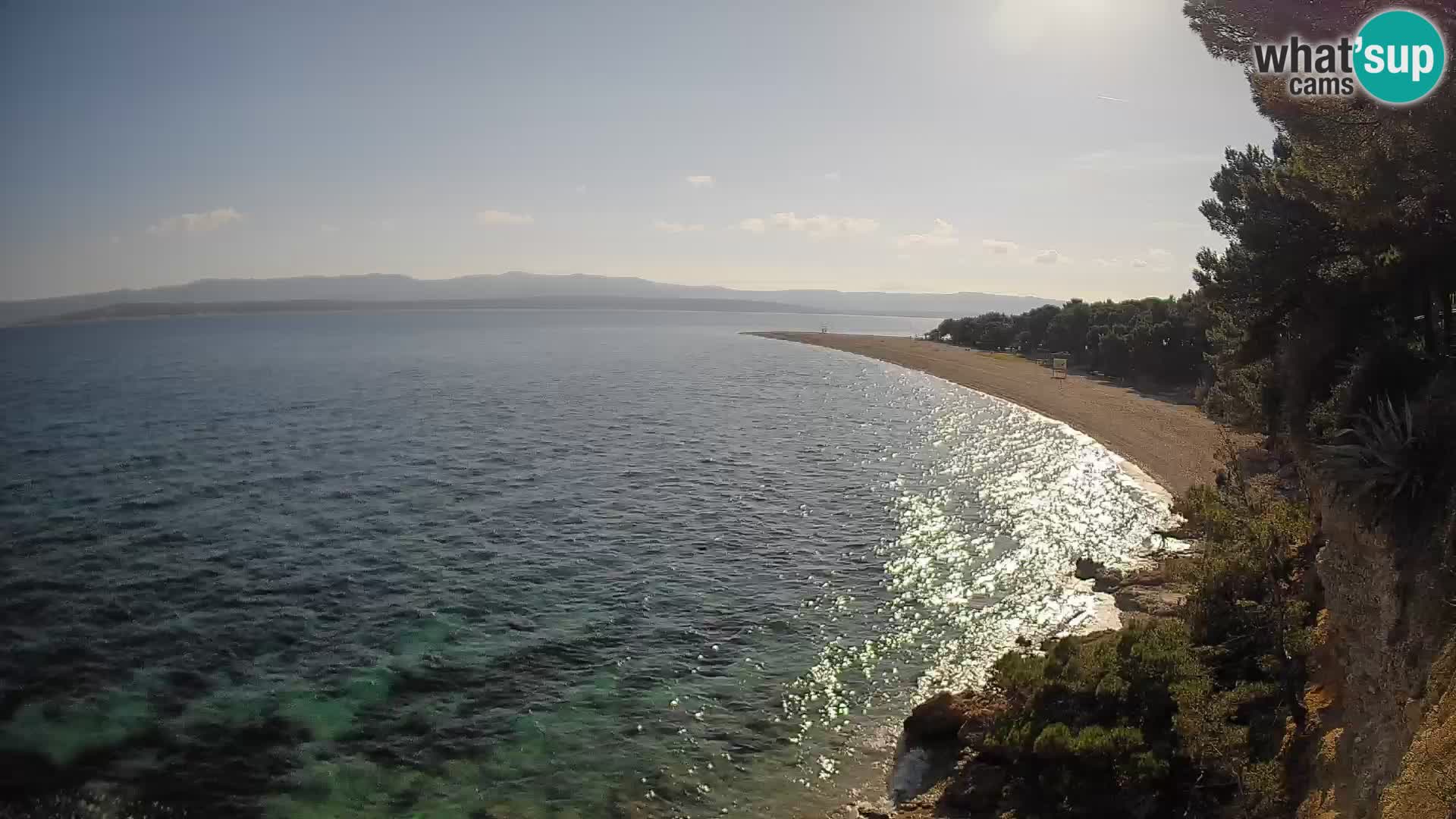 Webcam Bol Zlatni Rat – Vista en vivo desde la isla de Brač