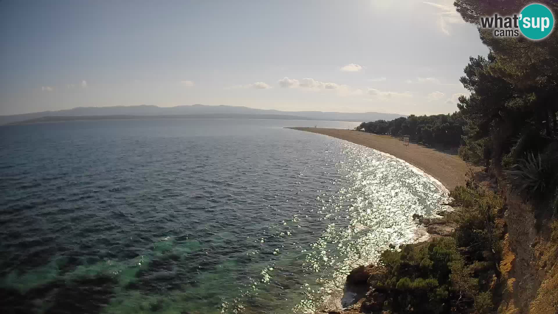 Webcam Bol Zlatni Rat – Vista en vivo desde la isla de Brač