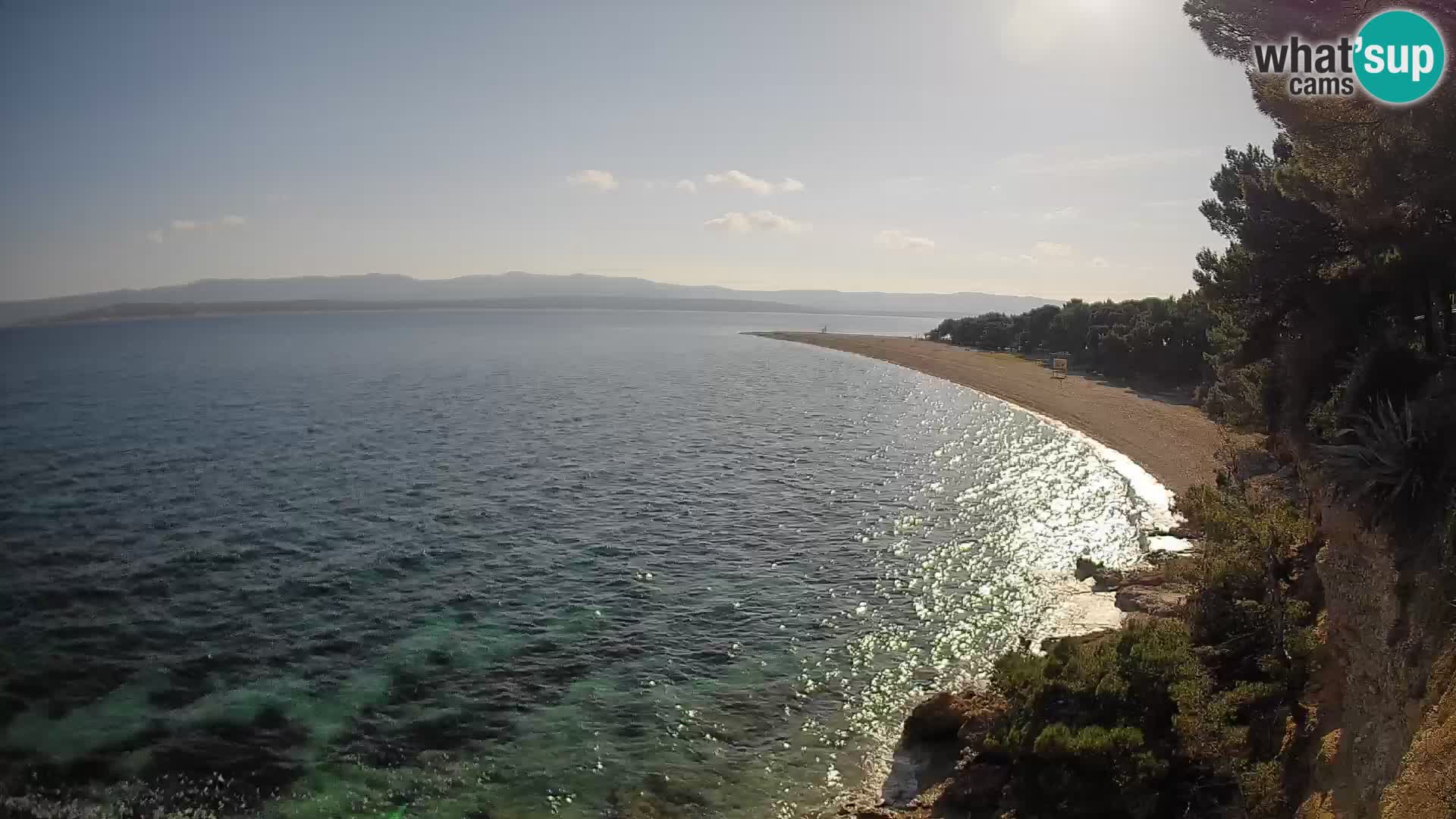 Webcam Zlatni Rat Bol – Liveblick vom berühmten Strand auf Brač